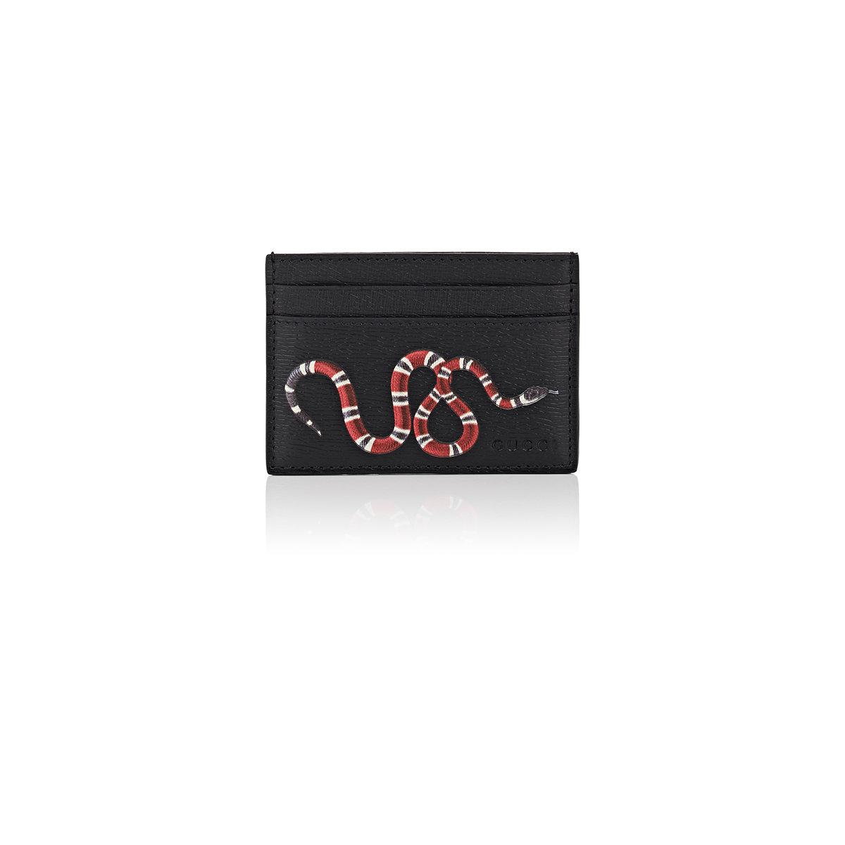 gucci snake card wallet