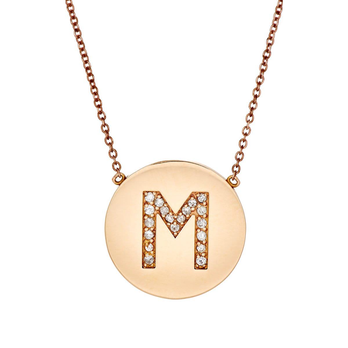 Jennifer Meyer Initial Pendant Necklace in Metallic - Lyst
