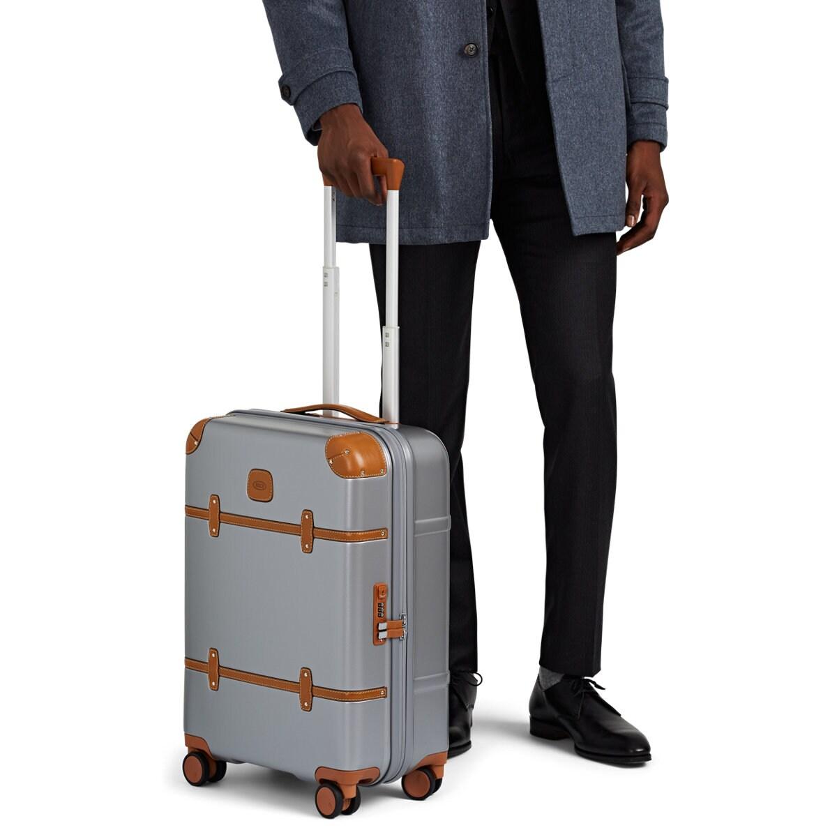 Bric's Leather Bellagio 21 Carry-on Spinner Suitcase in Silver ...