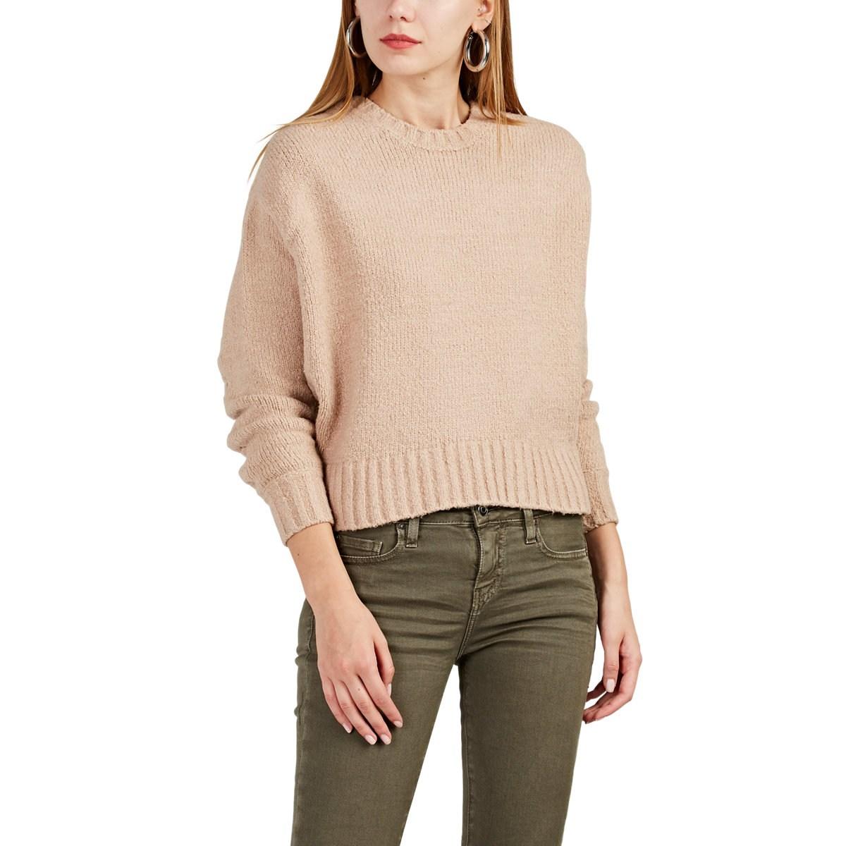 IRO Lish Cottonblend Oversized Crop Sweater in lt.Brown (Brown) Lyst