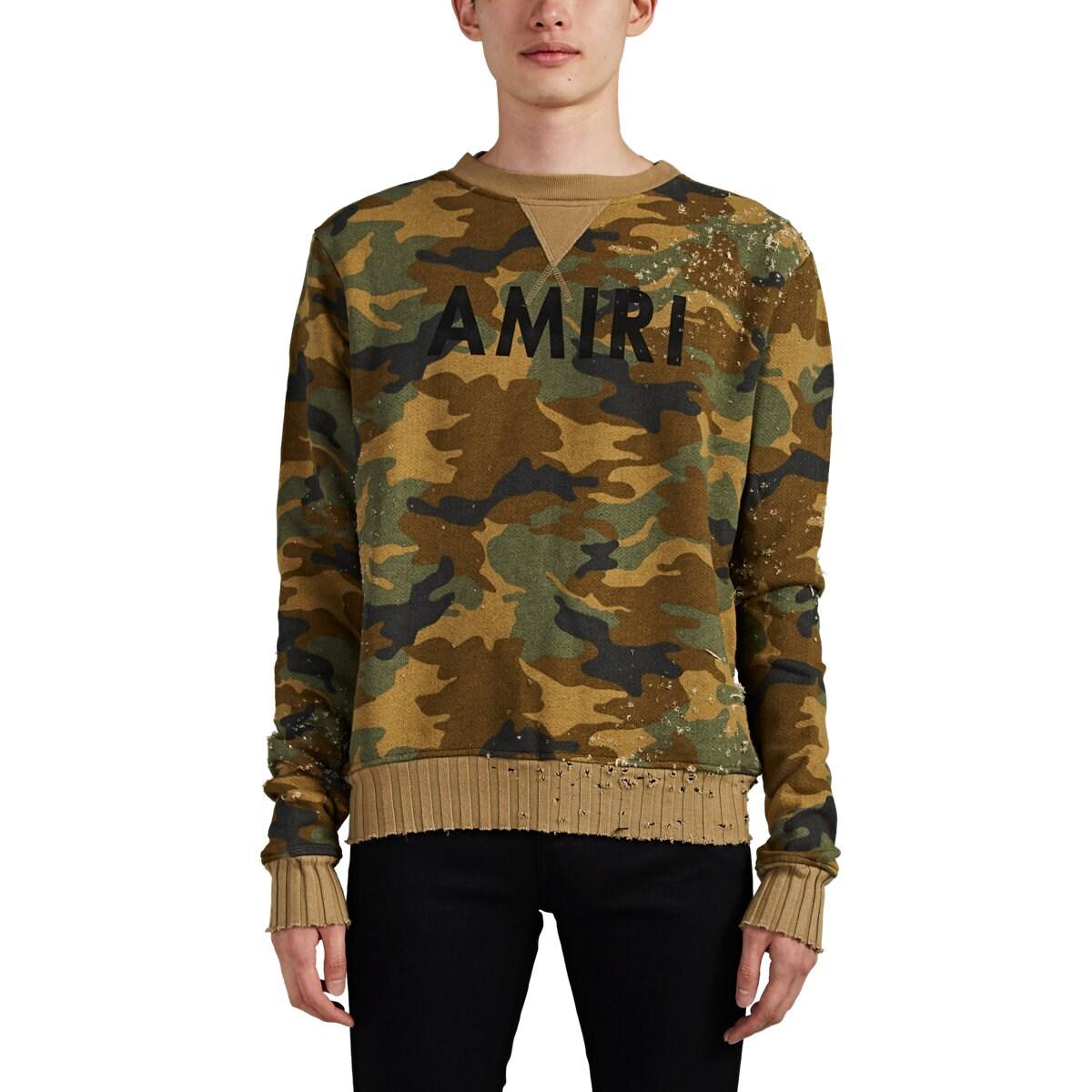 amiri distressed sweatshirt