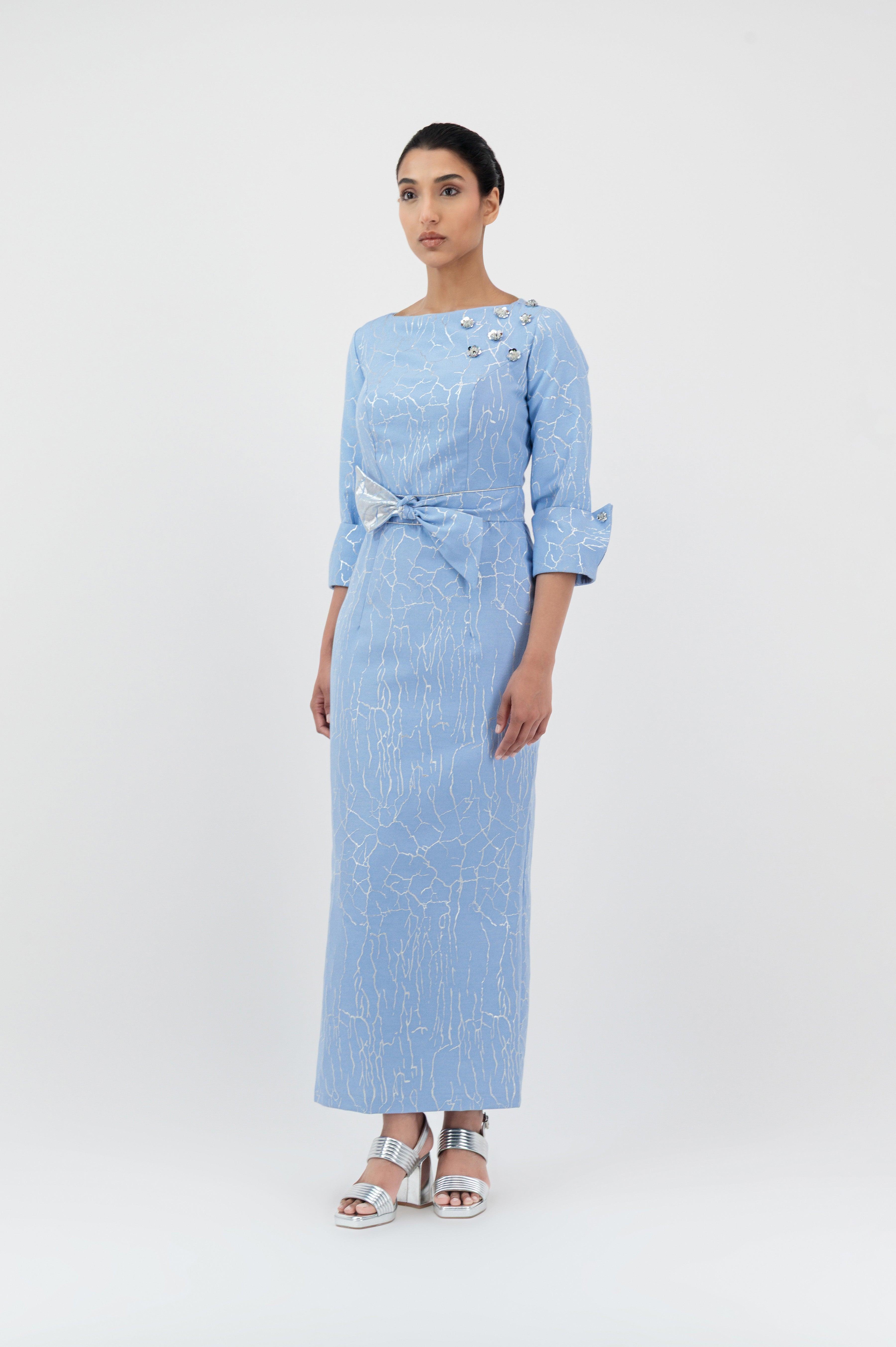 baruni lobelia organza shirt dress Serene Petale emb. shirt dress 1X