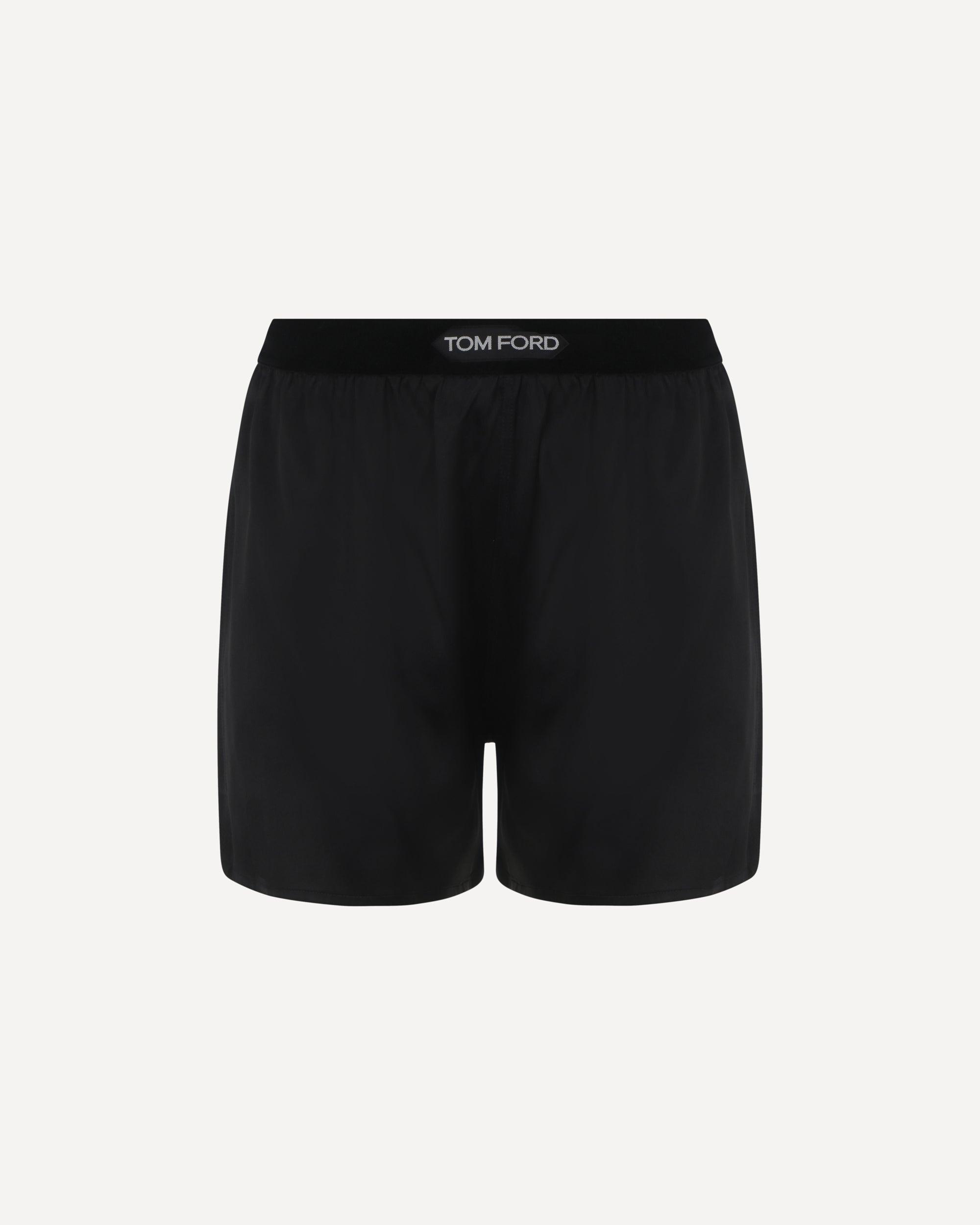ショートパンツ Tom Ford Compact Shorts Silk-blend shorts in black - Tom Ford | Mytheresa