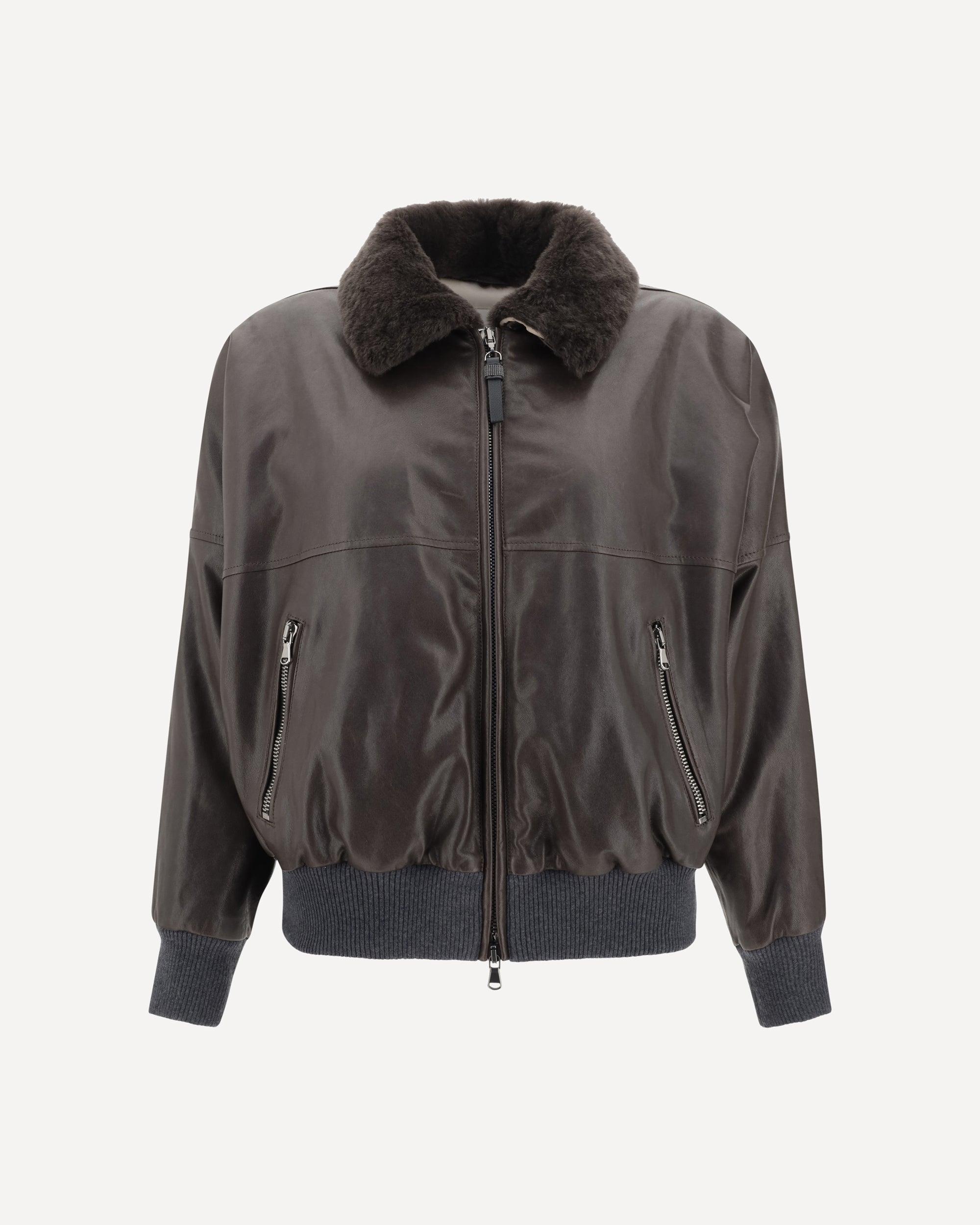 Brunello Cucinelli Leather jackets for Women | Online Sale