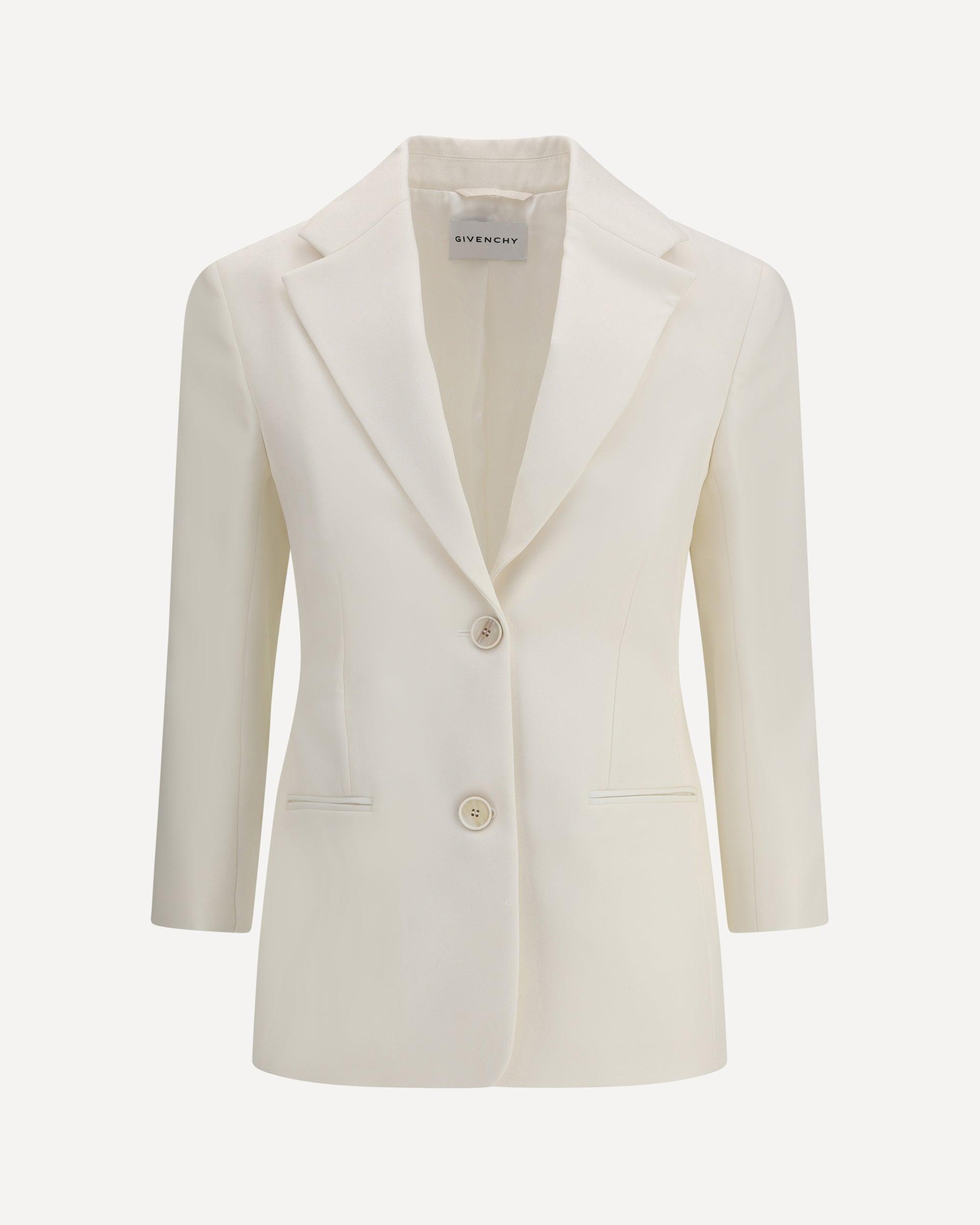 【送料&関税込】Givenchy Wool Single-breasted Blazer Givenchy Half-Lined Single Breasted Wool Blazer women