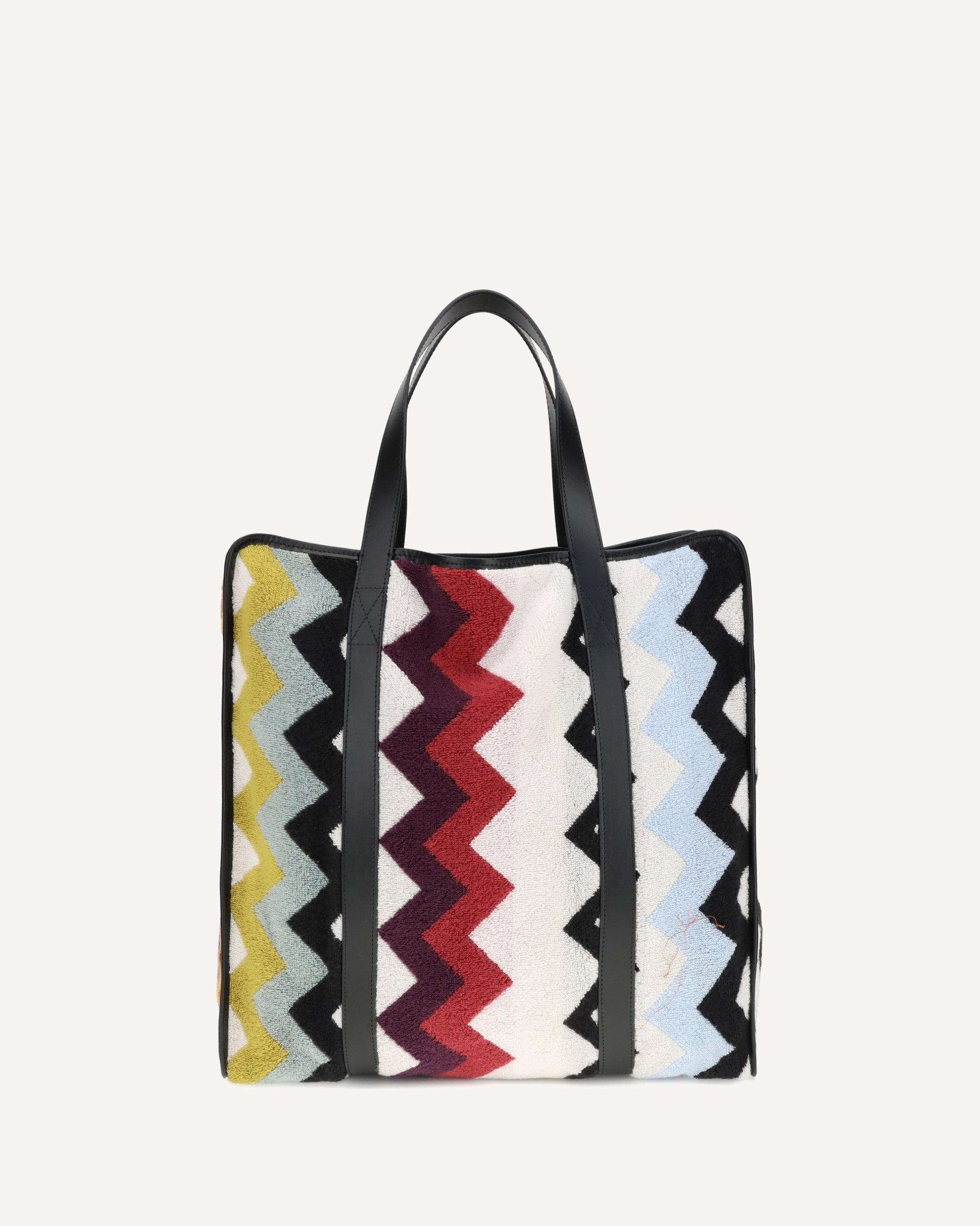 MISSONIミッソーニLogo Tote Shopping Bagトートバッグ MISSONI ミッソーニ トートバッグ - メルカリ