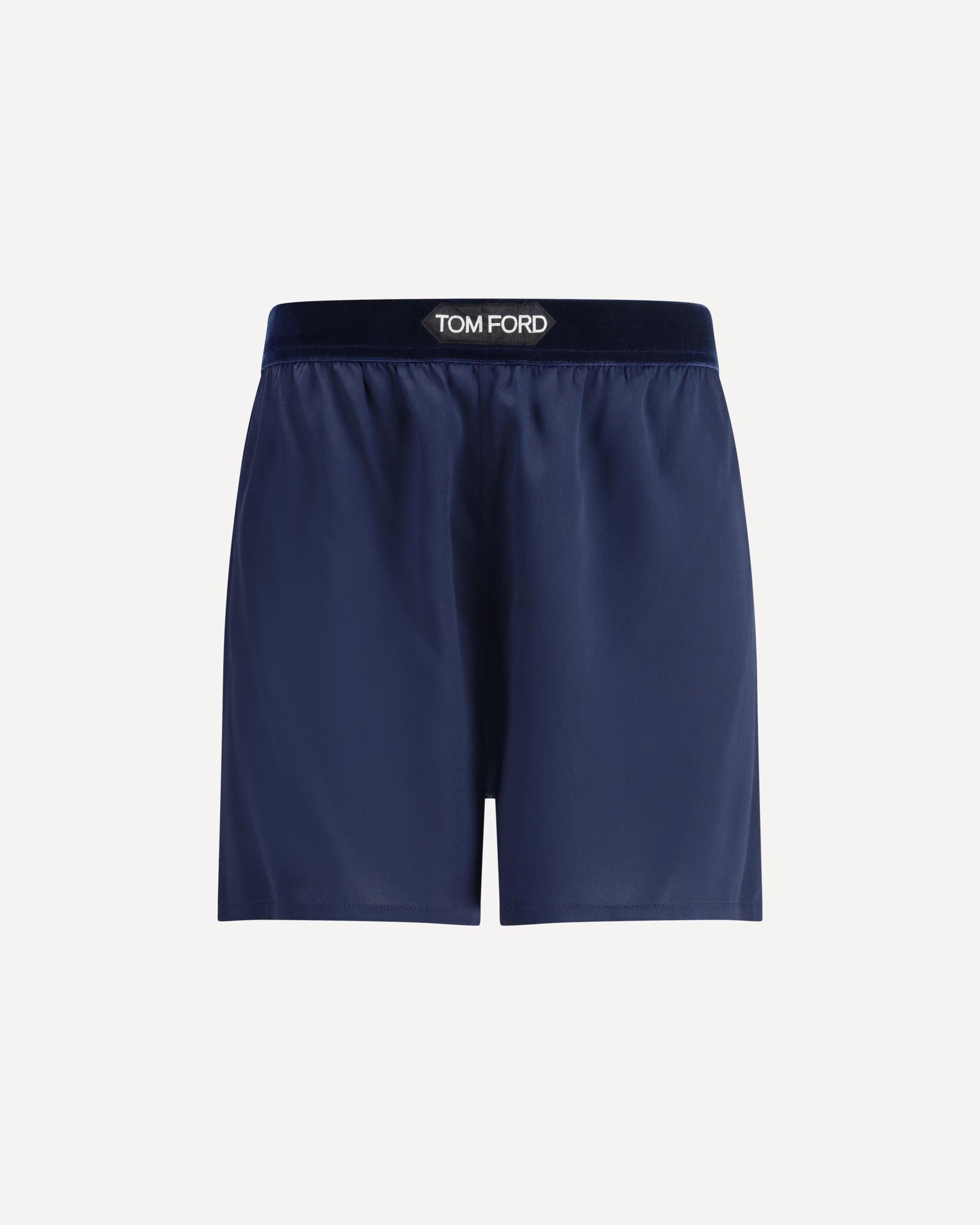 ショートパンツ Tom Ford Tech Nylon Shorts With Logo Print TOM FORD Logo Band Floral Stretch Silk Pajama Shorts