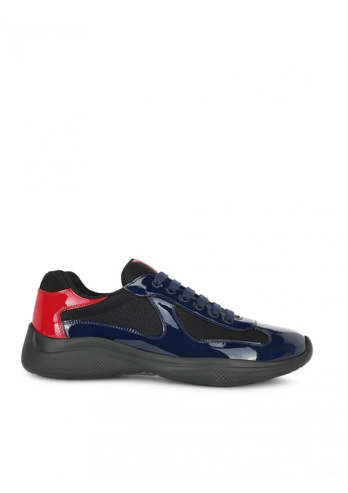 Prada Rubber New American's Cup Sneakers in Blue / Light Blue (Blue ...