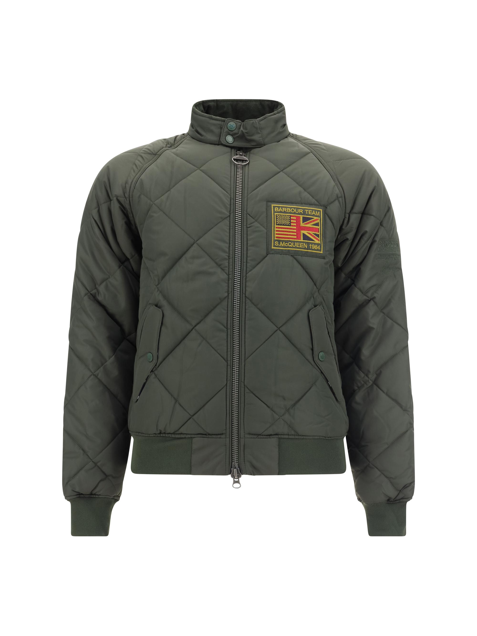 Barbour bomber jacket mens sale