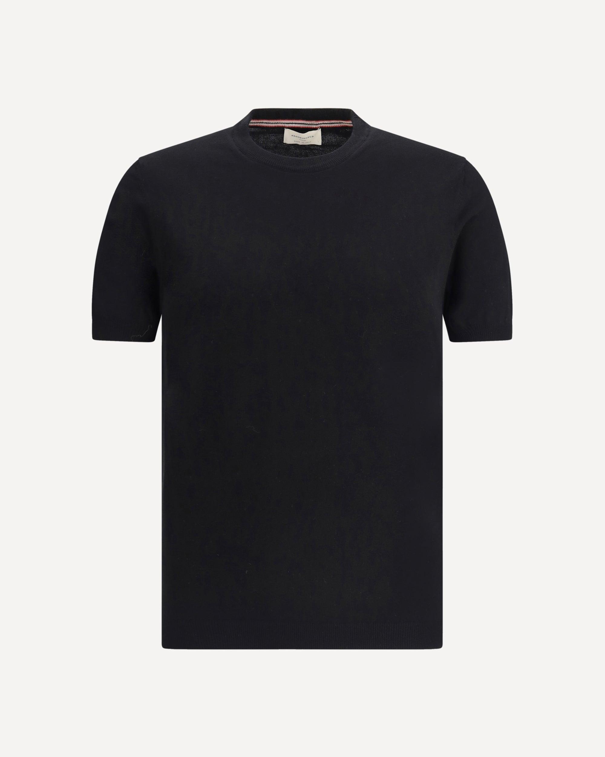 Tシャツ・カットソー BROOKSFIELD Men T Shirts 203CB005 0300 BLACK Brooksfield T-shirts for Men | Online Sale up to 76% off | Lyst