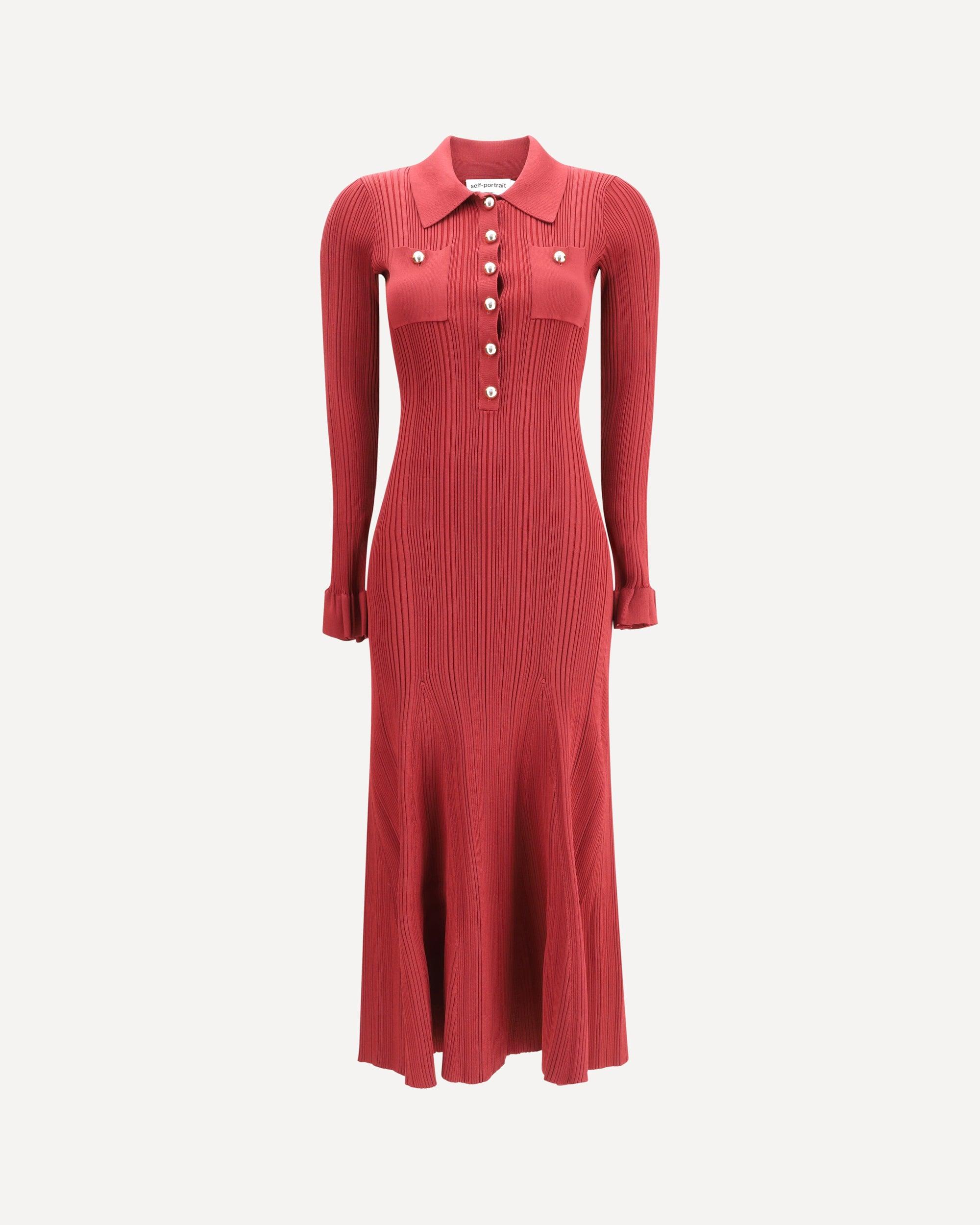Red Self-Portrait Dresses for Women | Lyst