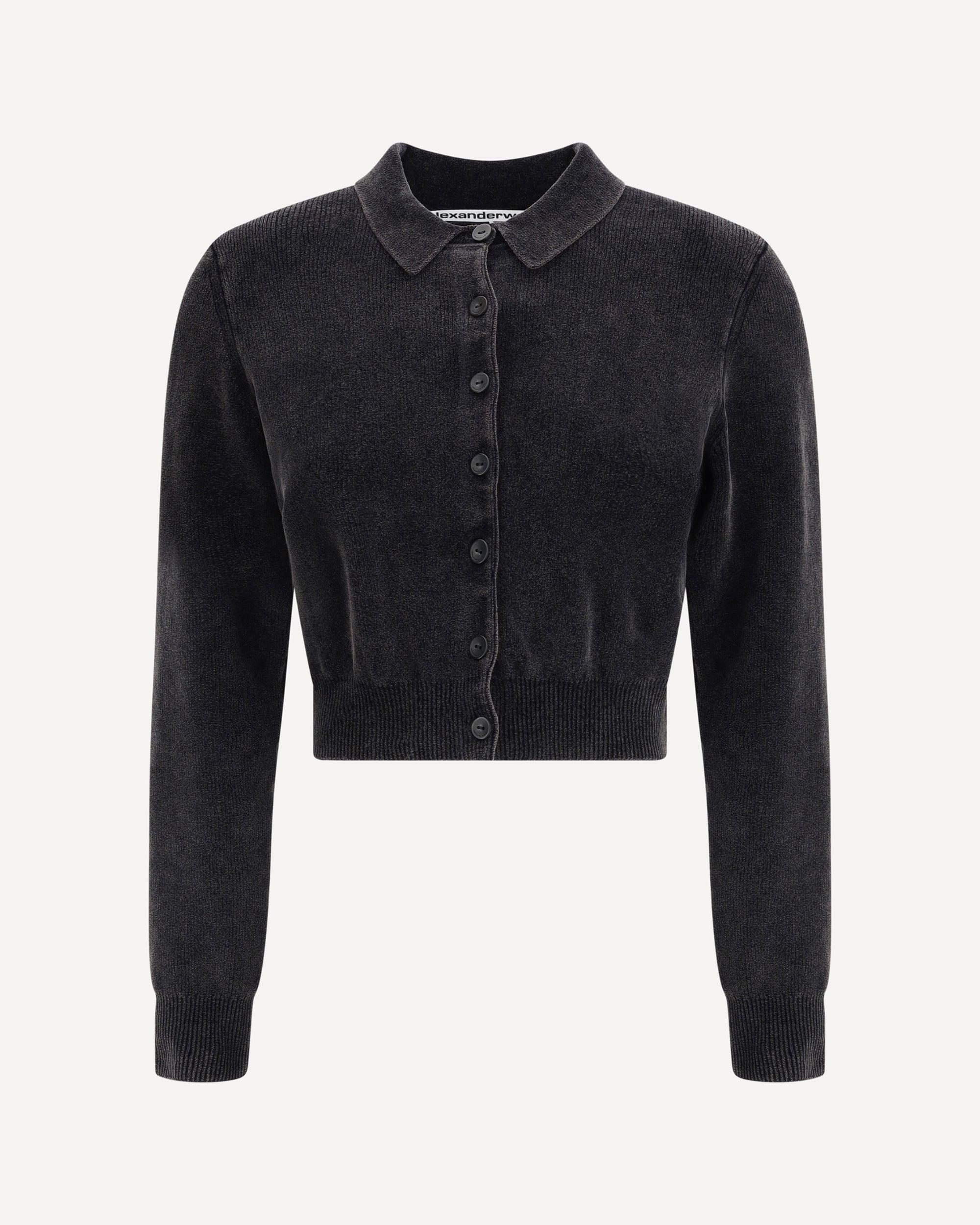 【送料&関税込】T by Alexander Wang Black Wool Cardigan T by Alexander Wang Black Wool Cardigan | italist