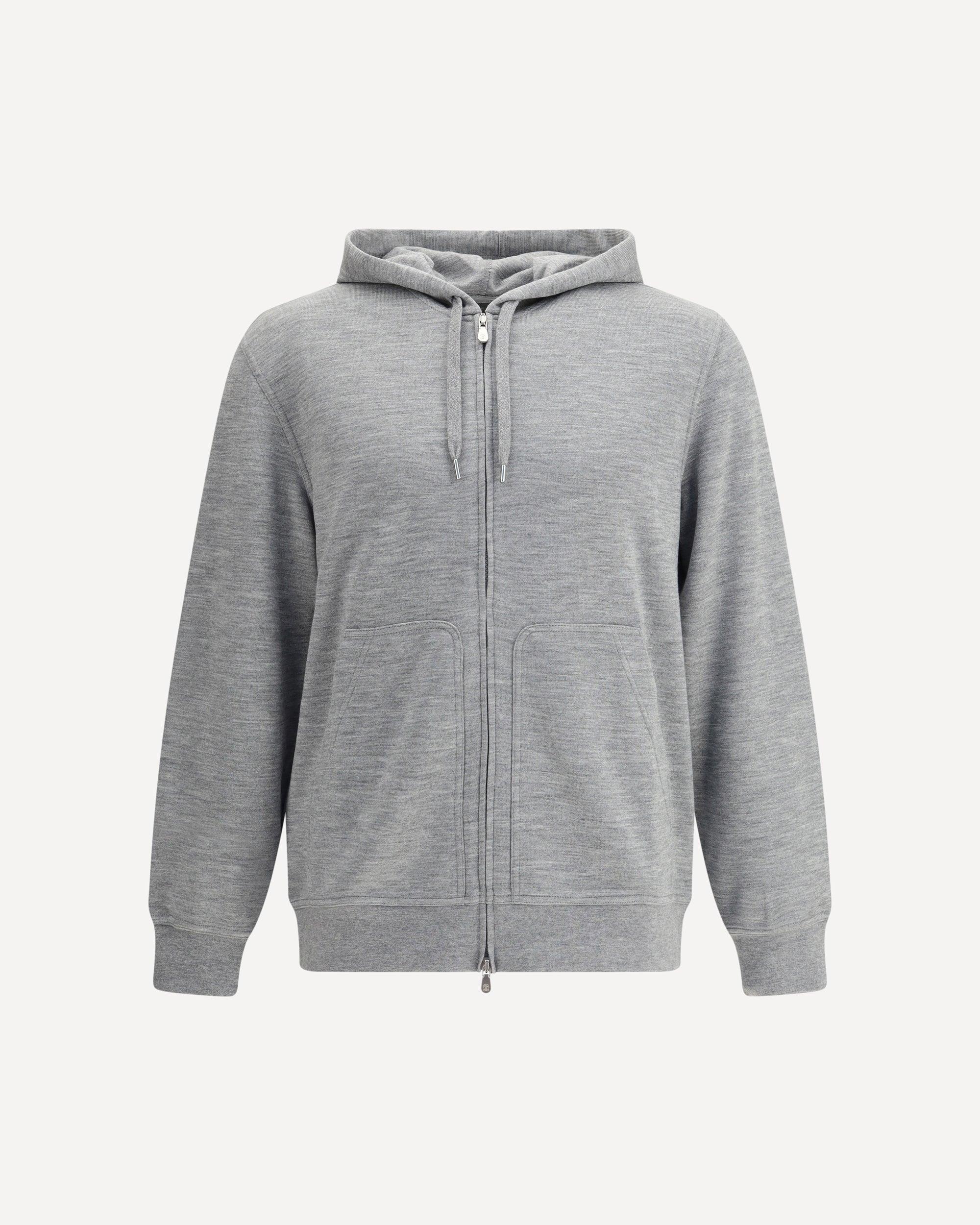 パーカー・フーディ Brunello Cucinelli Felpa In Misto Cotone Brunello Cucinelli Zip-Up Hooded Sweater | Sweaters & Knits