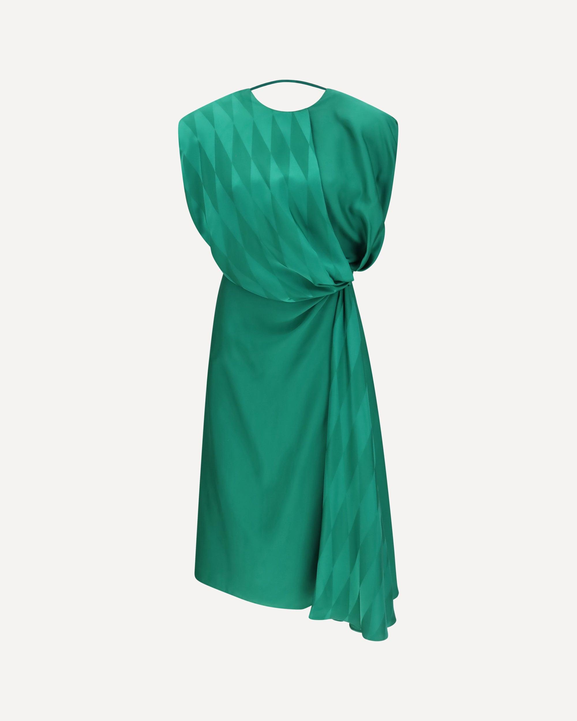 slim fit dress slacks Versace Emerald Green Fall 2001 Open Back Gown – The Kit Vintage
