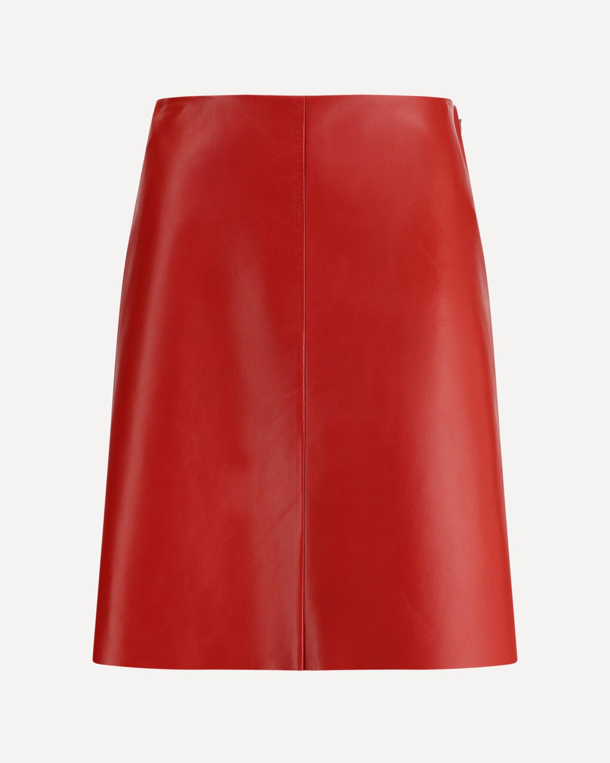 Miu Miu Faux Leather Skirts for Women | Lyst
