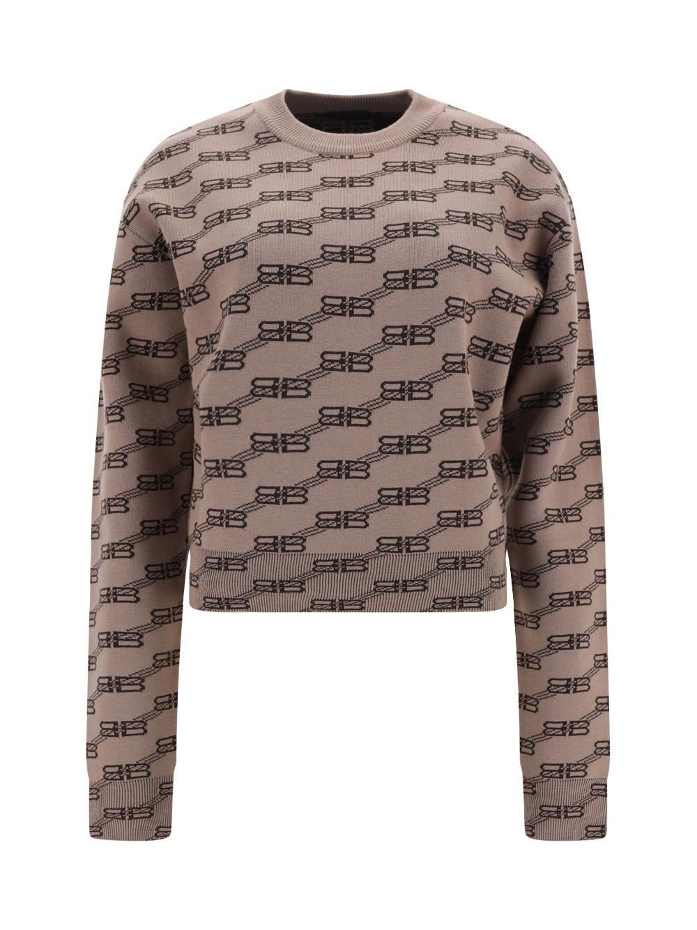 Balenciaga Sweater in Brown | Lyst