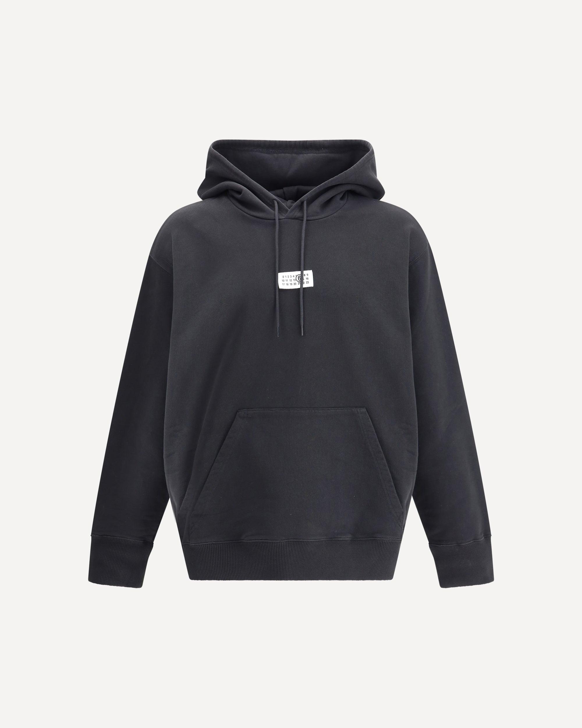パーカー・フーディ Mm6 Jersey And Wool Hoodie MM6 Maison Margiela - Cotton full zip hoodie black - The Corner