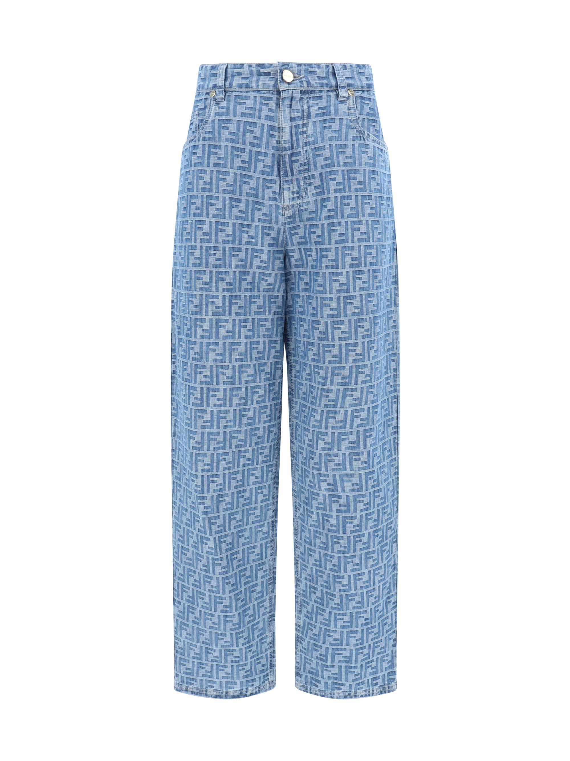 パンツ FENDI SS24 Powder blue wool blend pant (FR6558AC4G F08S8) Fendi Powder Blue Wool Blend Pant – LOZURI®