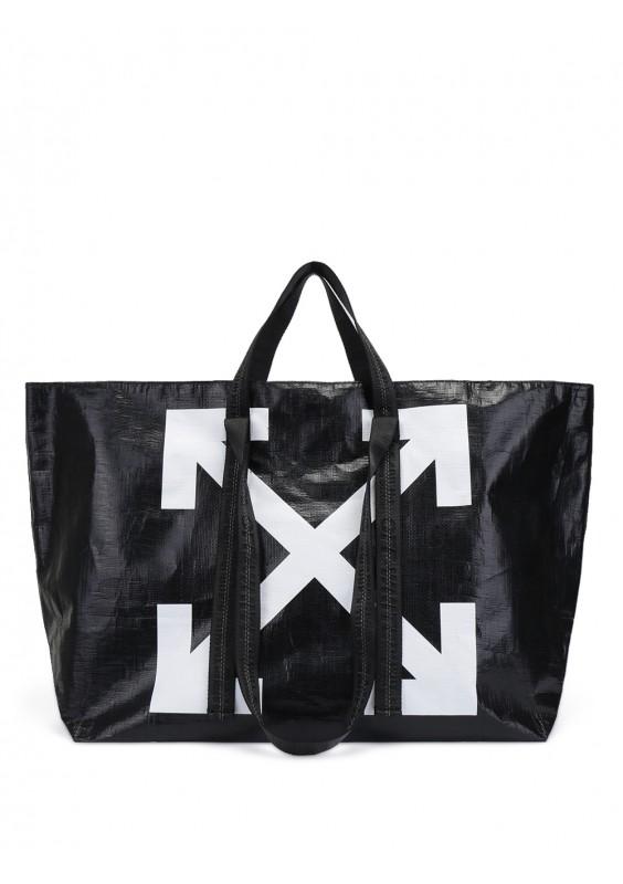 Off-White c/o Virgil Abloh New Commercial Tote Bag in Black