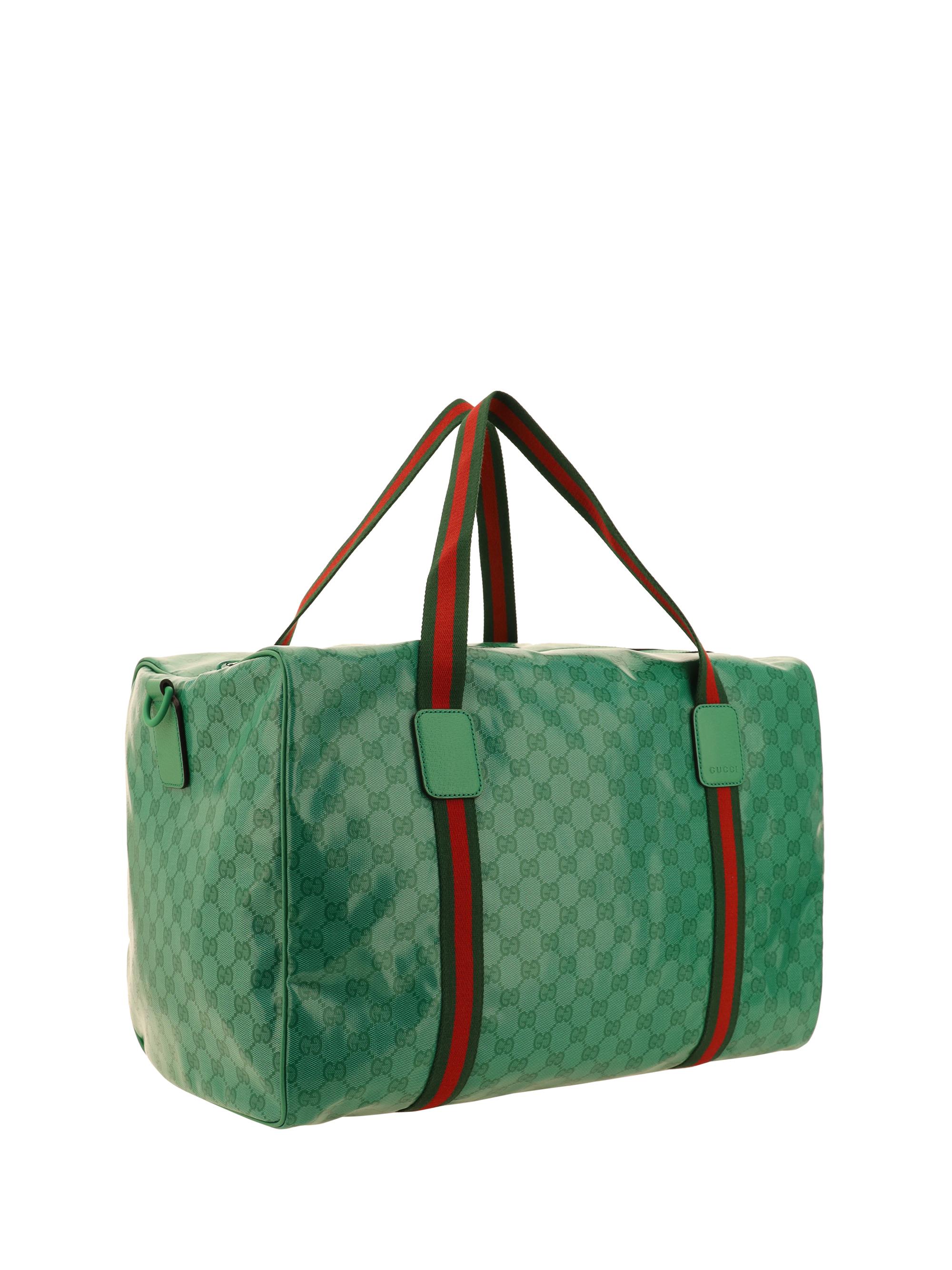 Gucci Savoy small duffle bag in green leather | GUCCI® US