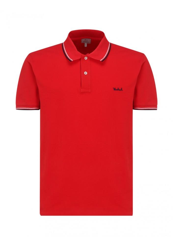 Woolrich Cotton Monterey Polo Shirt in Red for Men | Lyst