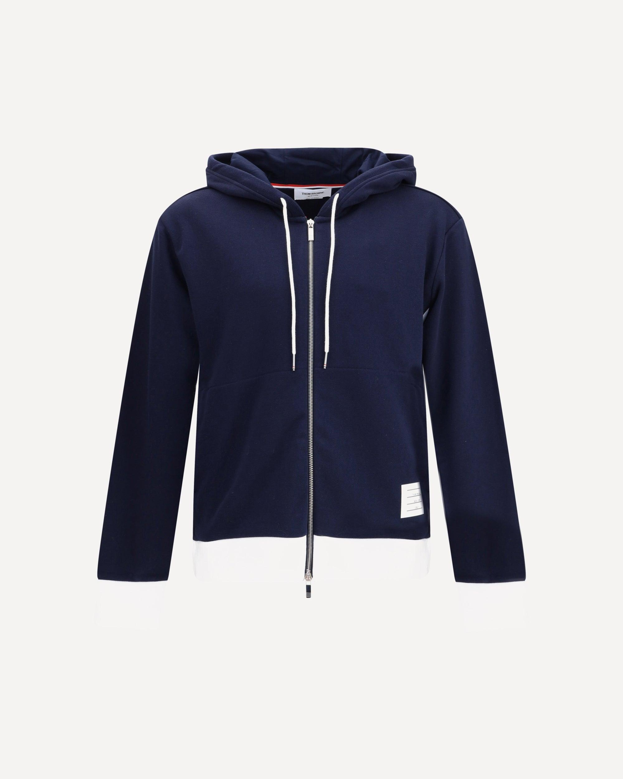 パーカー・フーディ Thom Browne Felpa Con Cappuccio Zipped 4-Bar hooded sweatshirt in grey - Thom Browne | Mytheresa