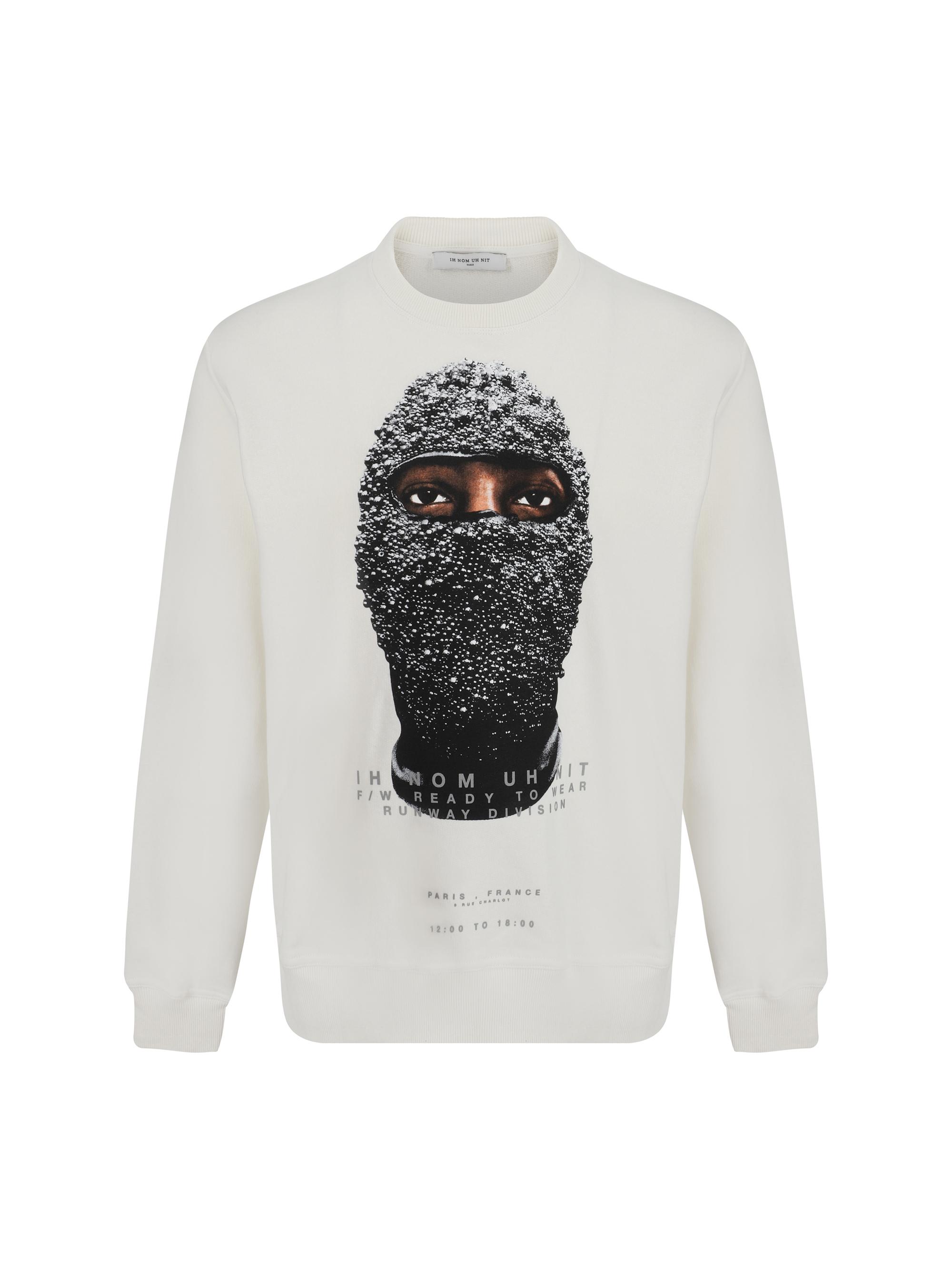 ih nom uh nit Black Mask Sweatshirt in White for Men Lyst UK