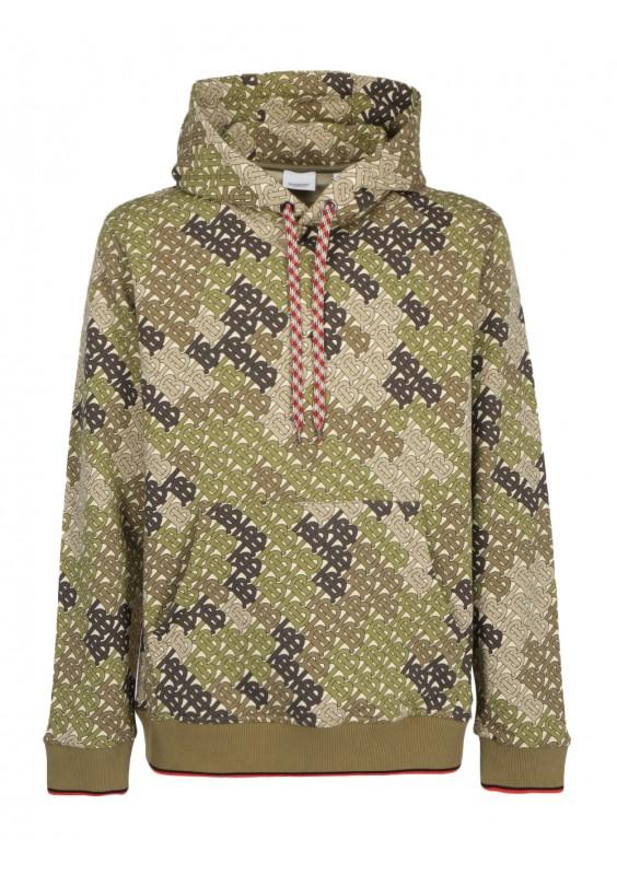 Green burberry hoodie hotsell