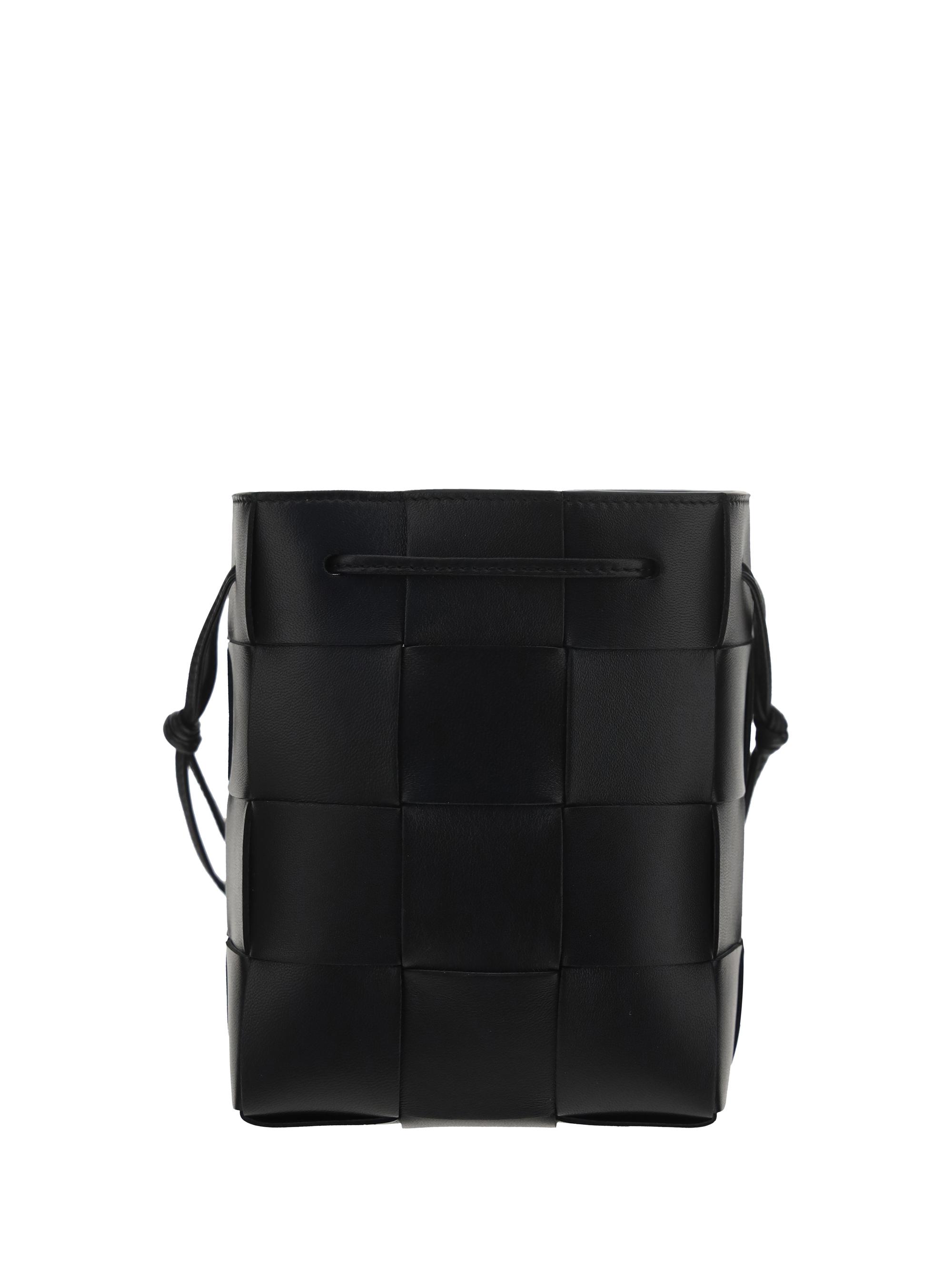 Bottega Veneta Small Cassette Bucket Bag in Black