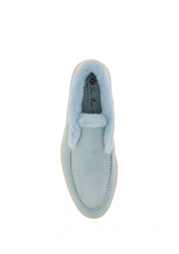 Loro Piana Open Walk Shoes in Blue | Lyst