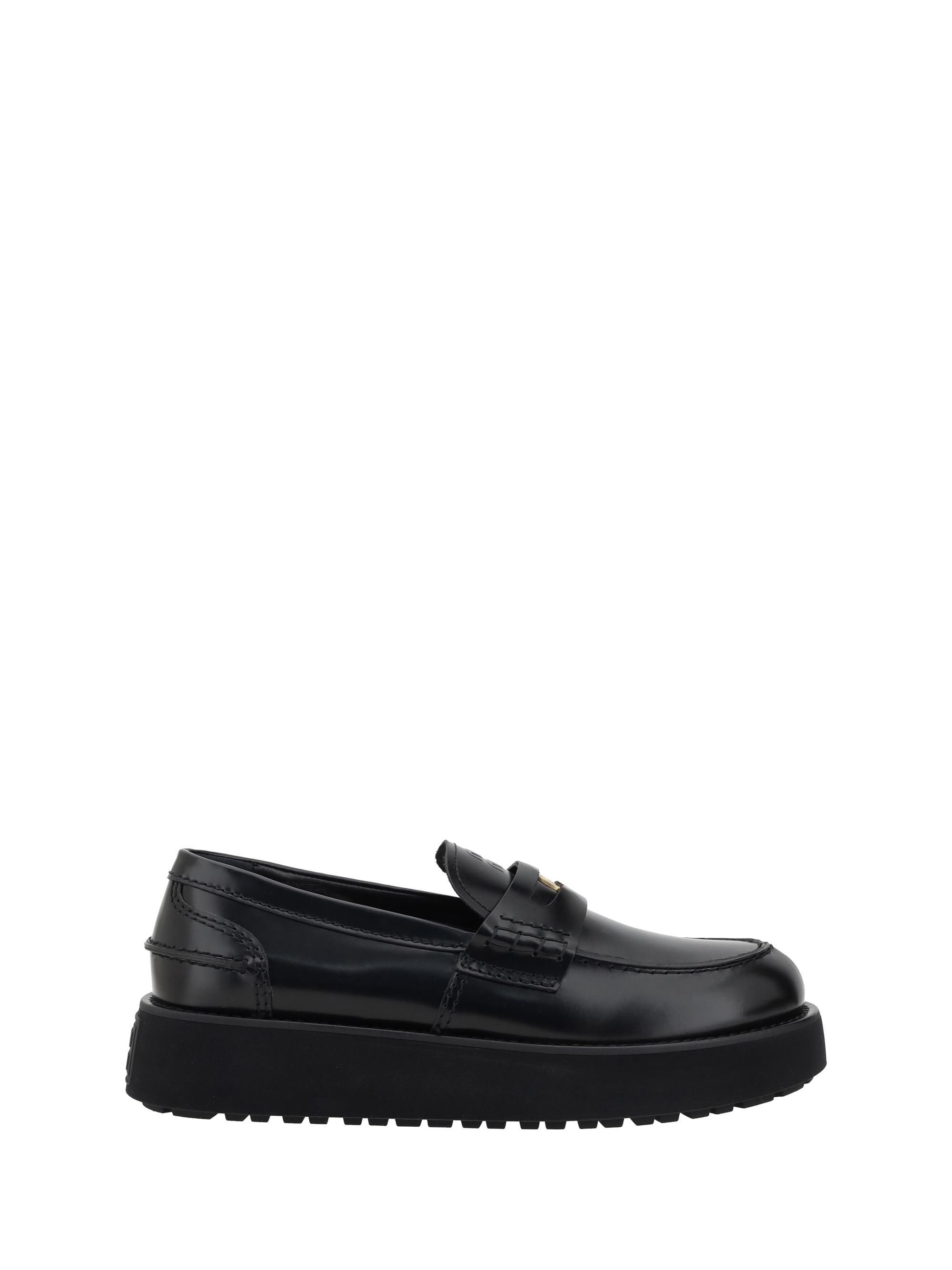 フラットシューズ Miu Miu Black Burnt Calf Leather Loafers Miu Miu Black Burnt Calf Leather Loafers Flat | THE LIST