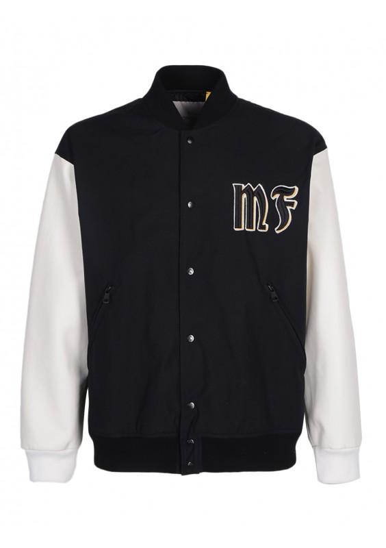 Moncler Genius Cotton X Fragment Bomber Jacket in Black for Men - Lyst