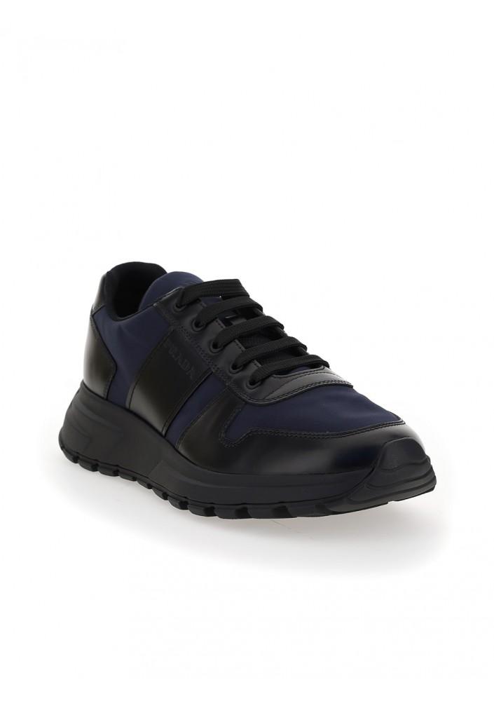 Prax 01 leather and technical fabric postural sneakers