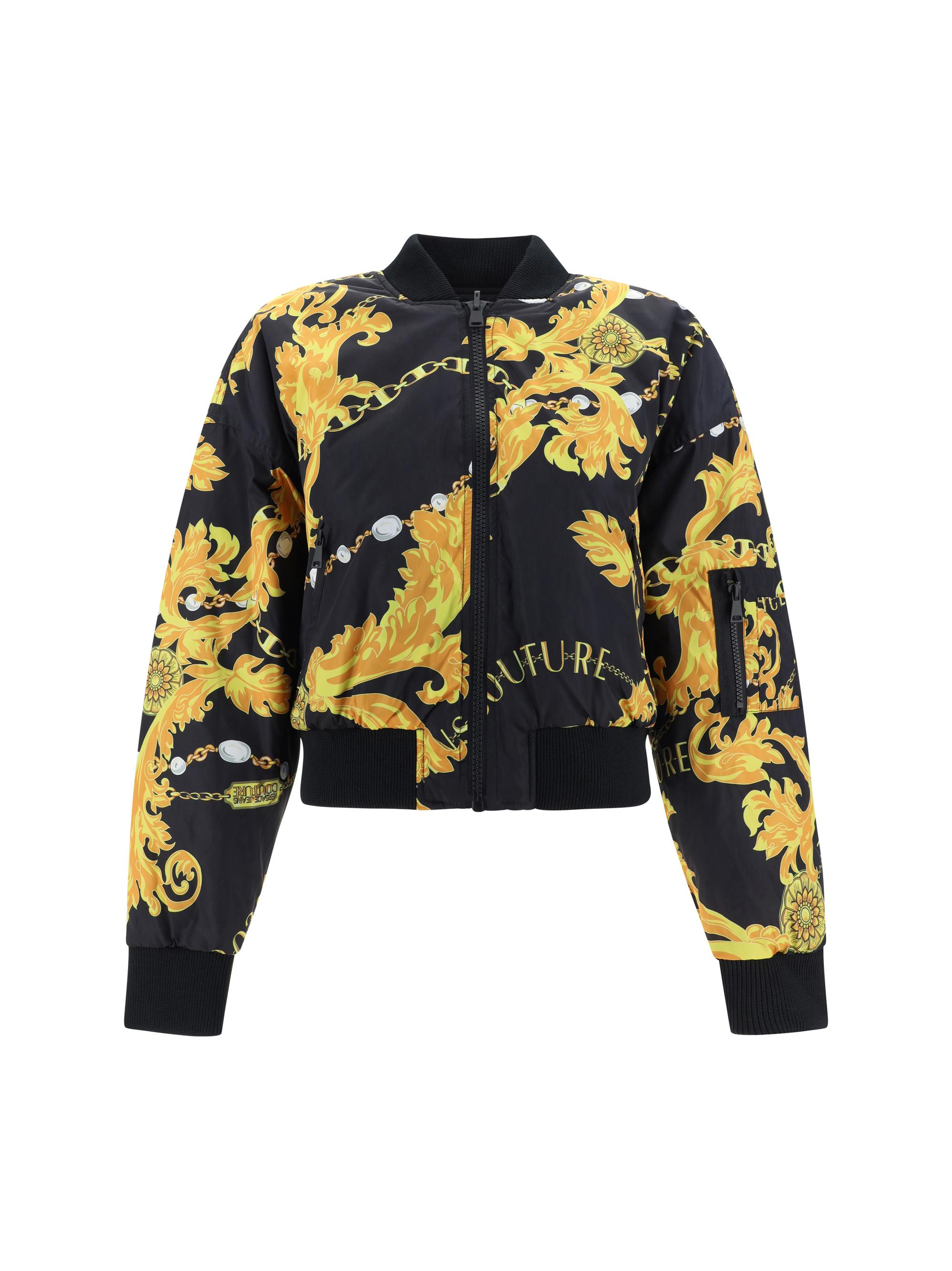 Versace Jeans Couture Bomber in Black | Lyst