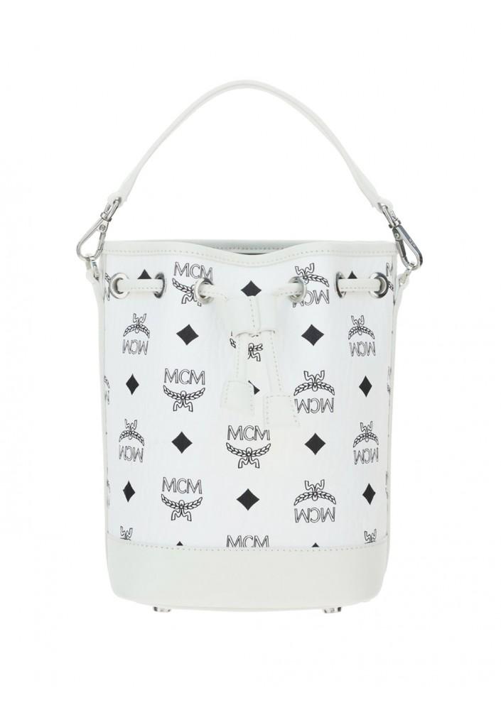 MCM Bucket Bag in White Lyst