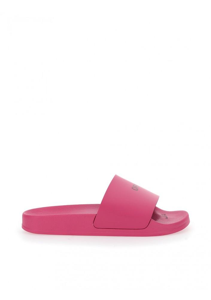 【関税込み】Bulky Slides - Off White - Fucsia/Morado - Charo Off White Kids Size 1 Pool Slide Sandals Fuchsia Yellow