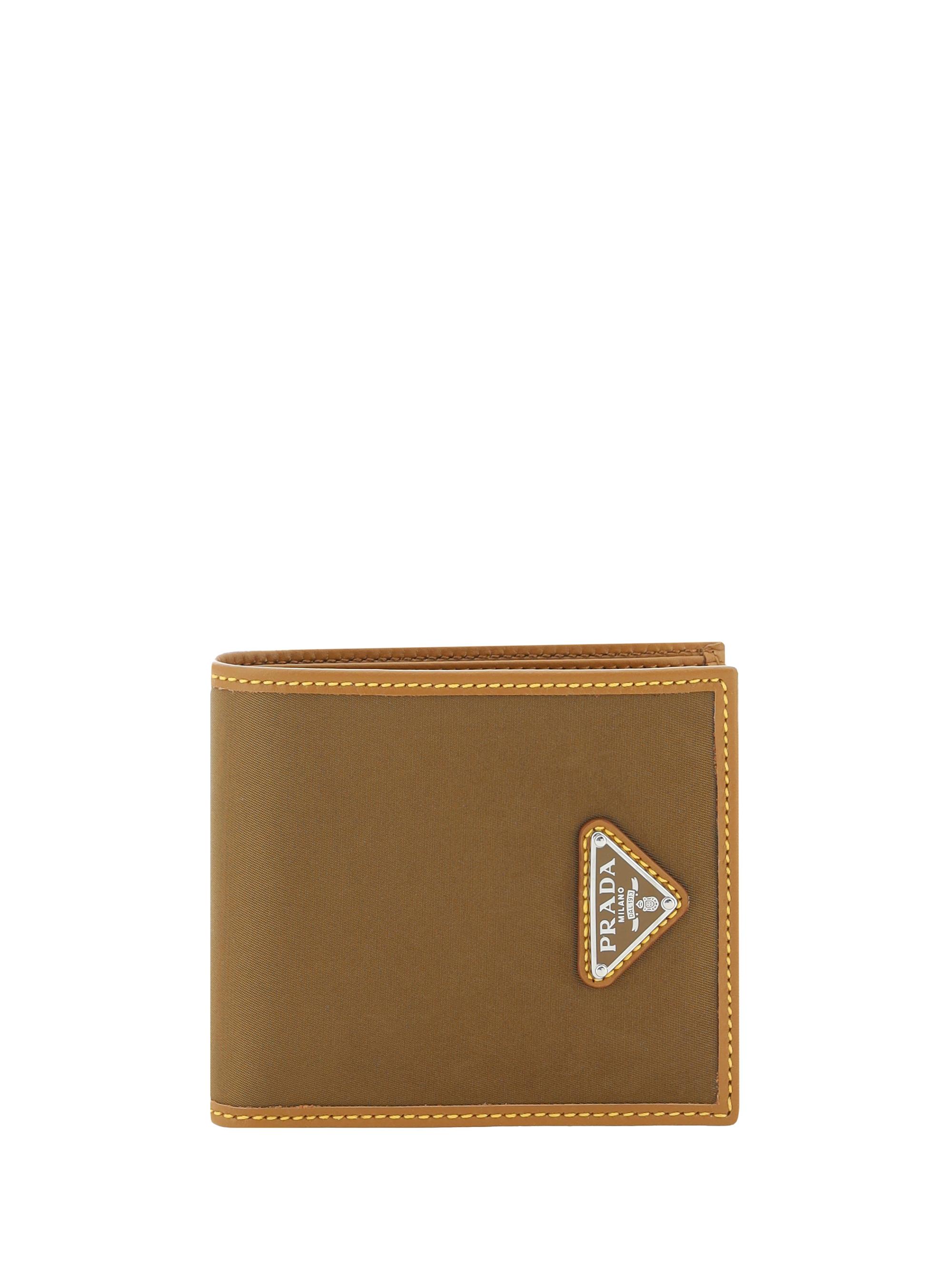 Prada wallet brown hot sale
