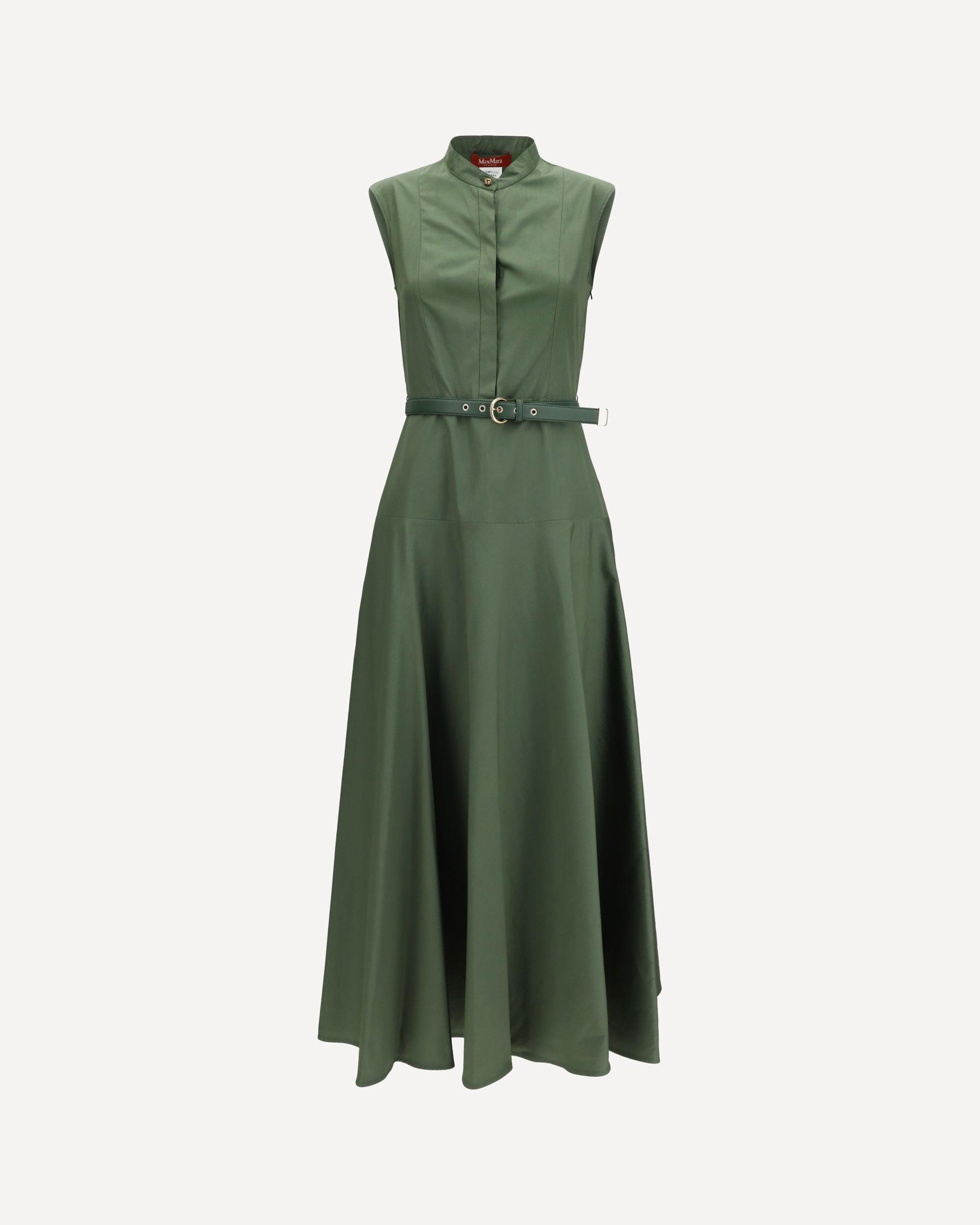 green emerald velvet dress Weekend Max Mara Brioso Wool-Blend Mini Dress