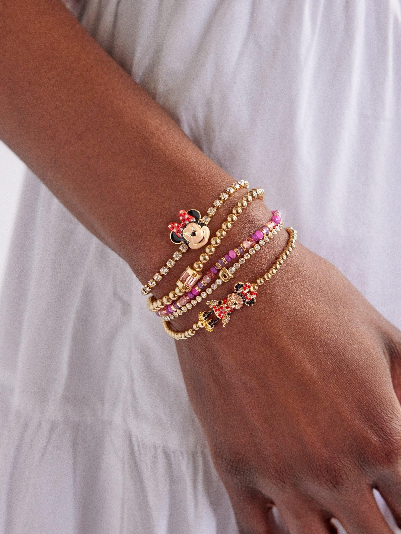 BaubleBar Disney Minnie Mouse Tennis Bracelet in Natural | Lyst