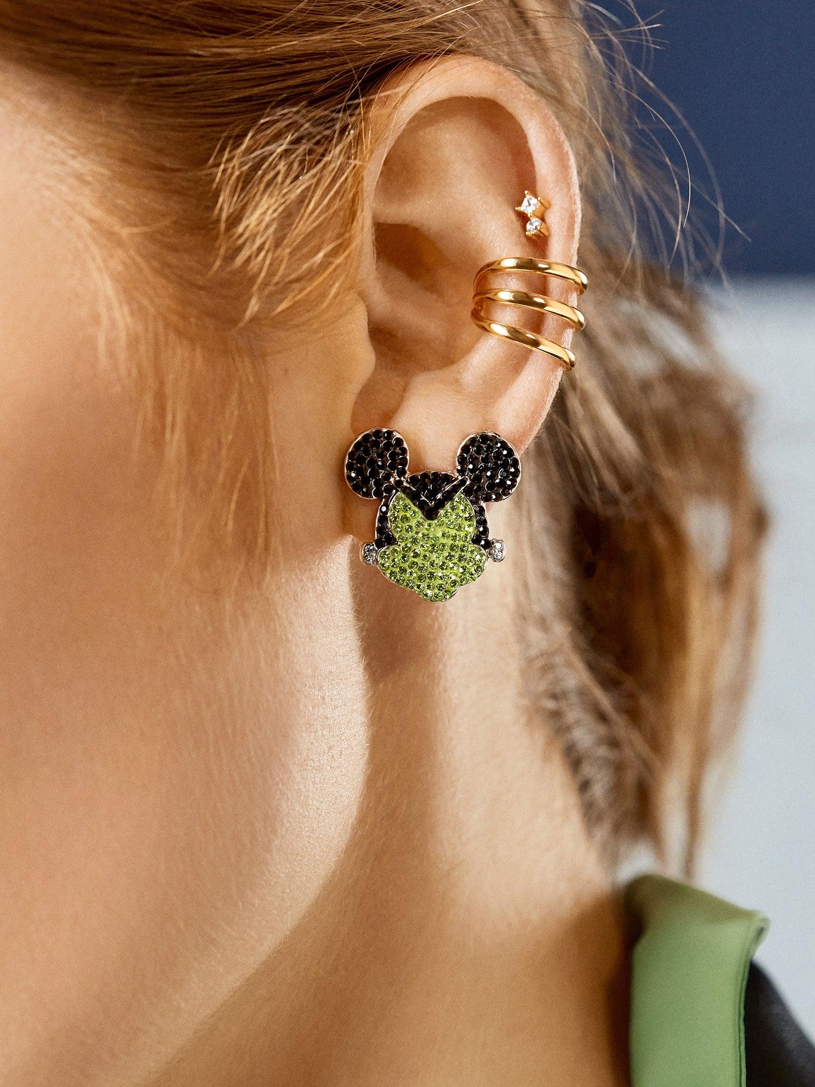 Brown Monogram Minnie Ears, Crystal Minnie Ears, Disney Mickey