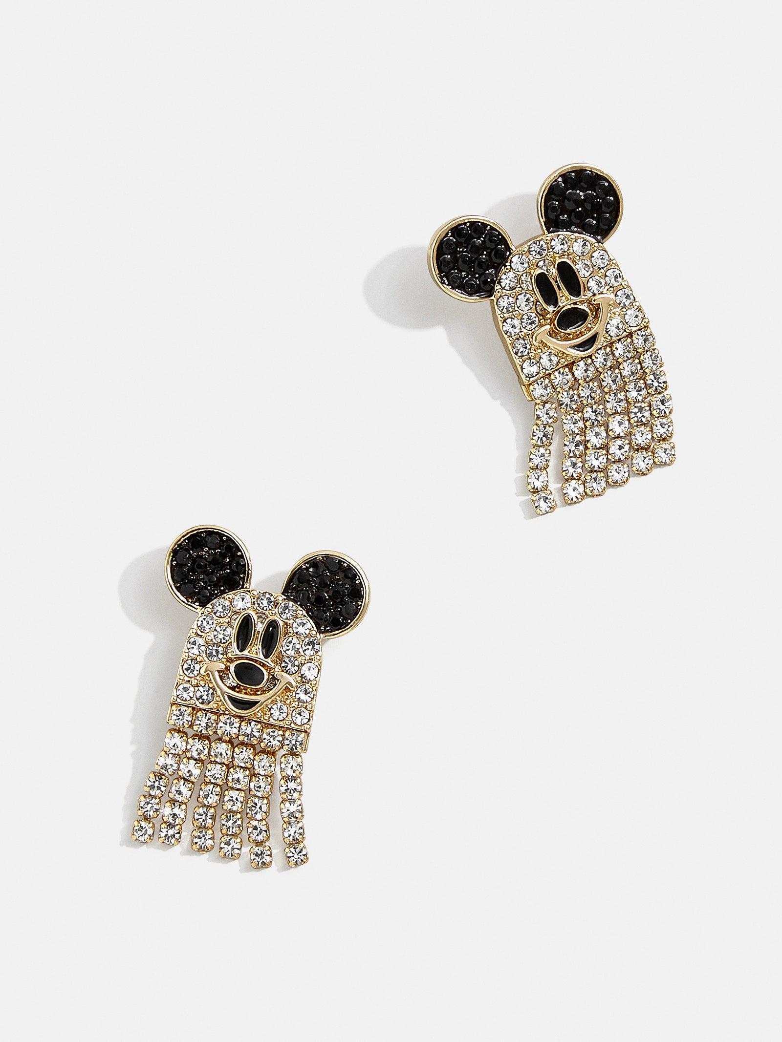 BaubleBar Mickey Mouse Disney Crystal Fringe Ghost Earrings in White Lyst
