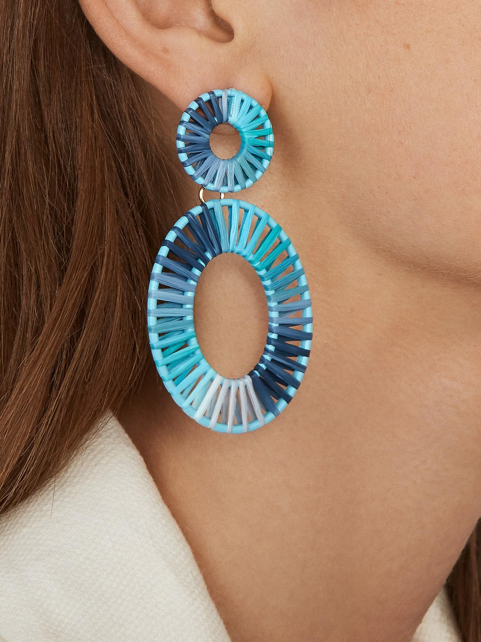 BaubleBar Mini Kiera Raffia Statement Earrings Lyst