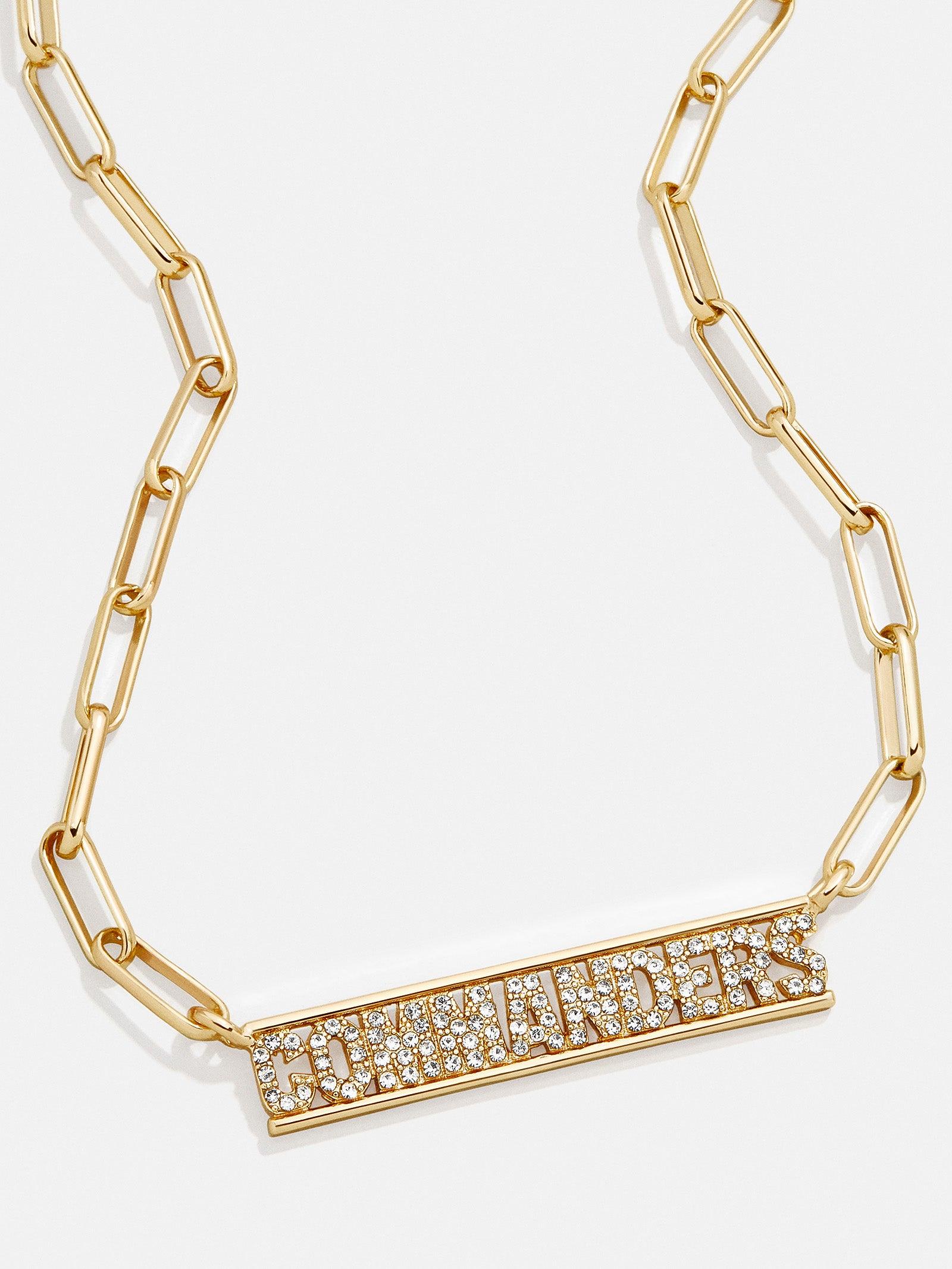 BaubleBar Washington Commanders Nfl Gold Chain Necklace in Metallic
