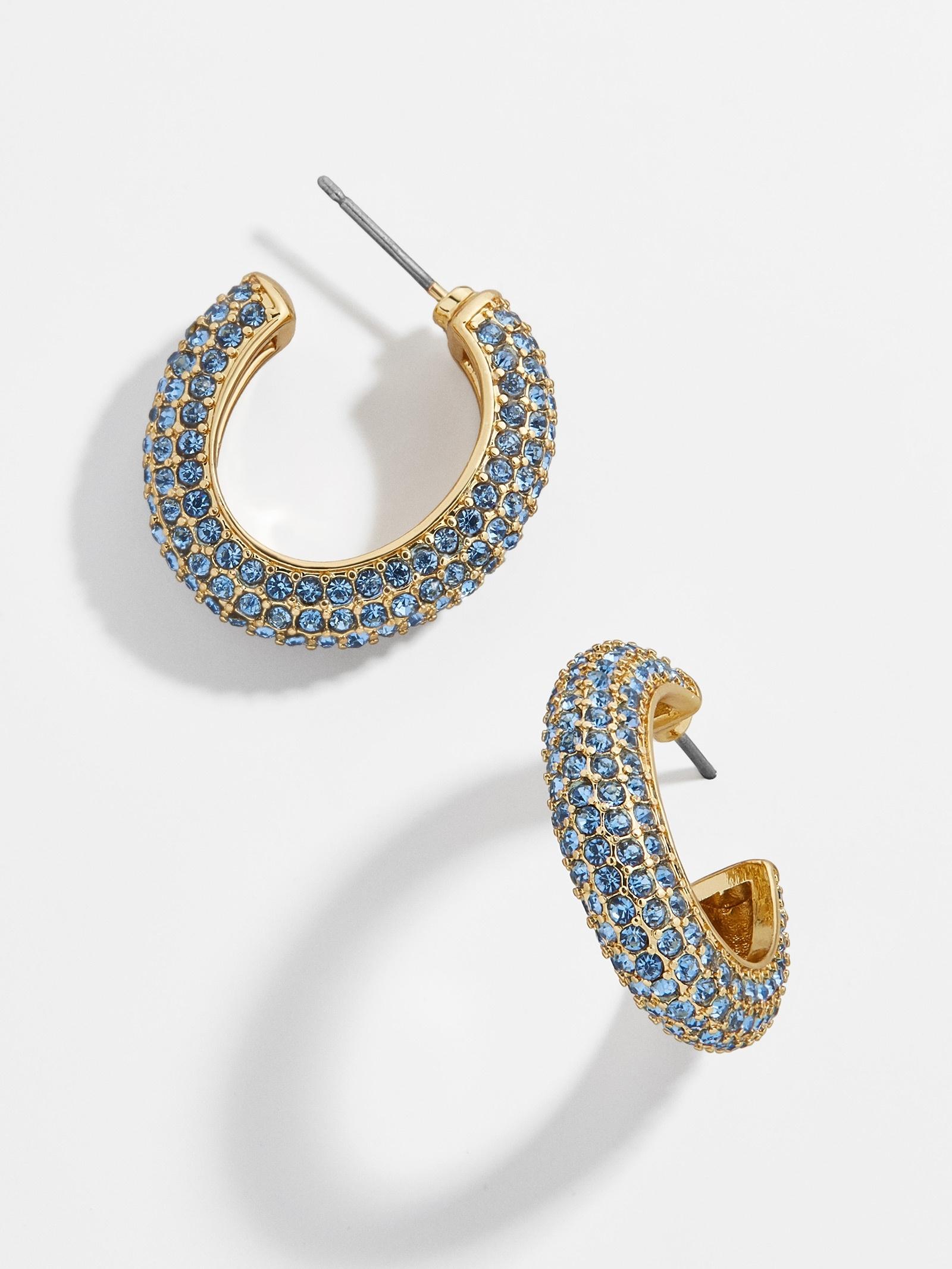 BaubleBar Marciella Hoop Earrings in Blue Lyst