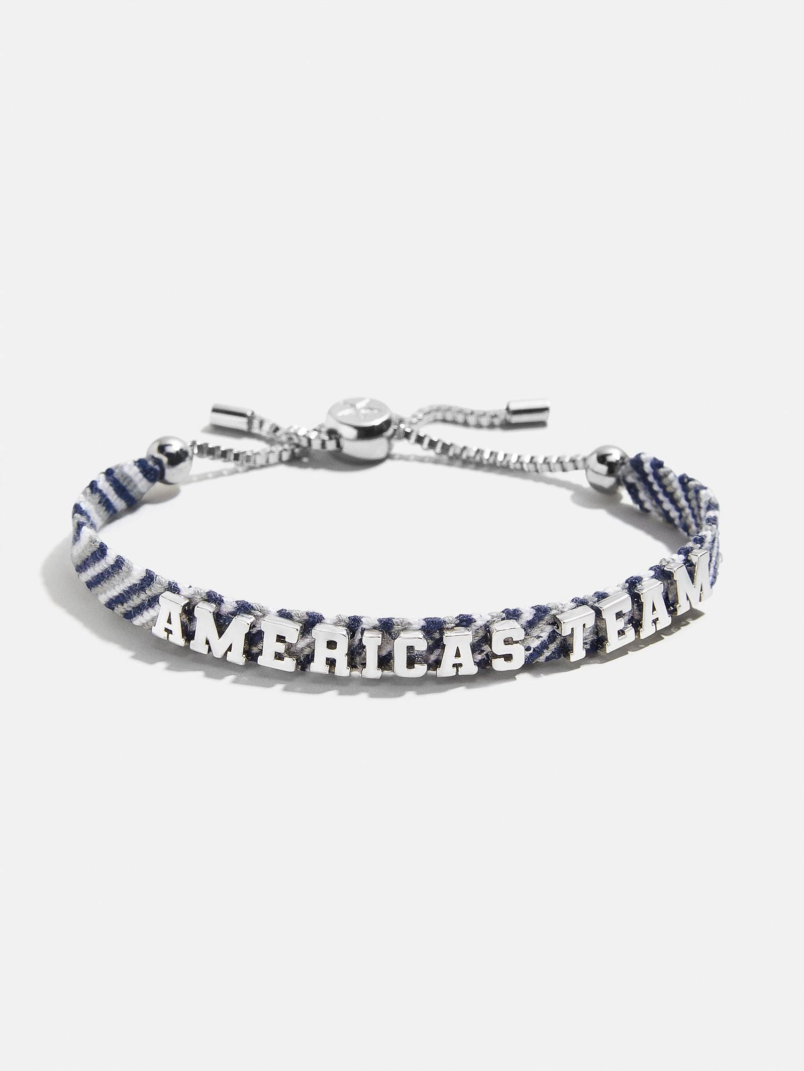 Women's Baublebar Silver Buffalo Bills Pull-Tie Tennis Bracelet