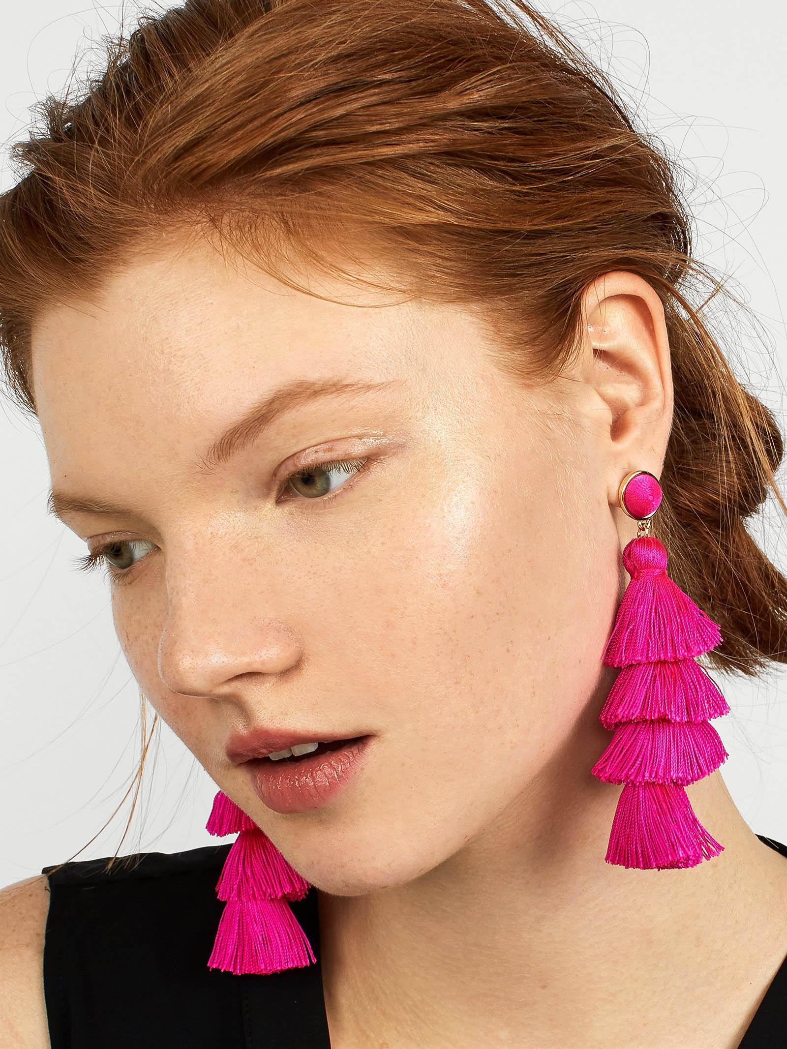 GABRIELA FRINGE DROPS Baublebar Pink