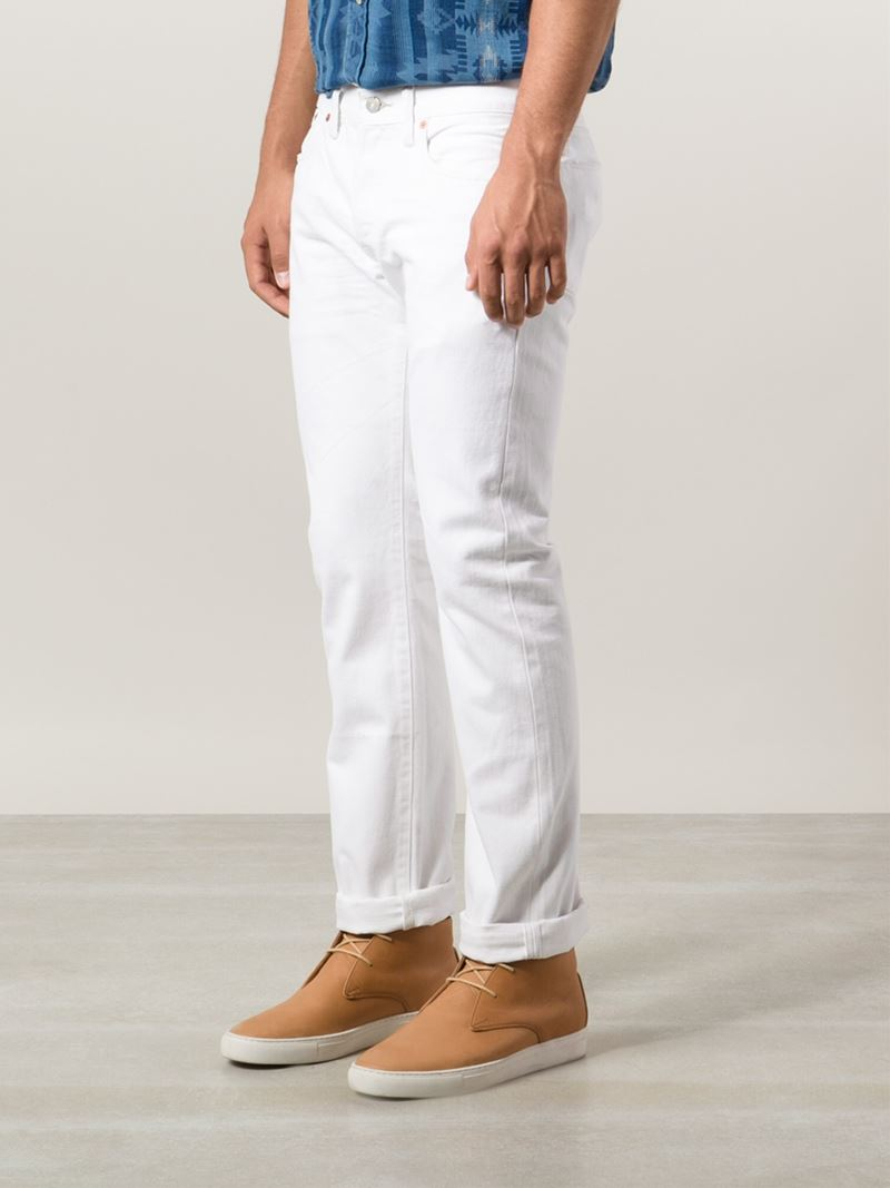 rrl white jeans