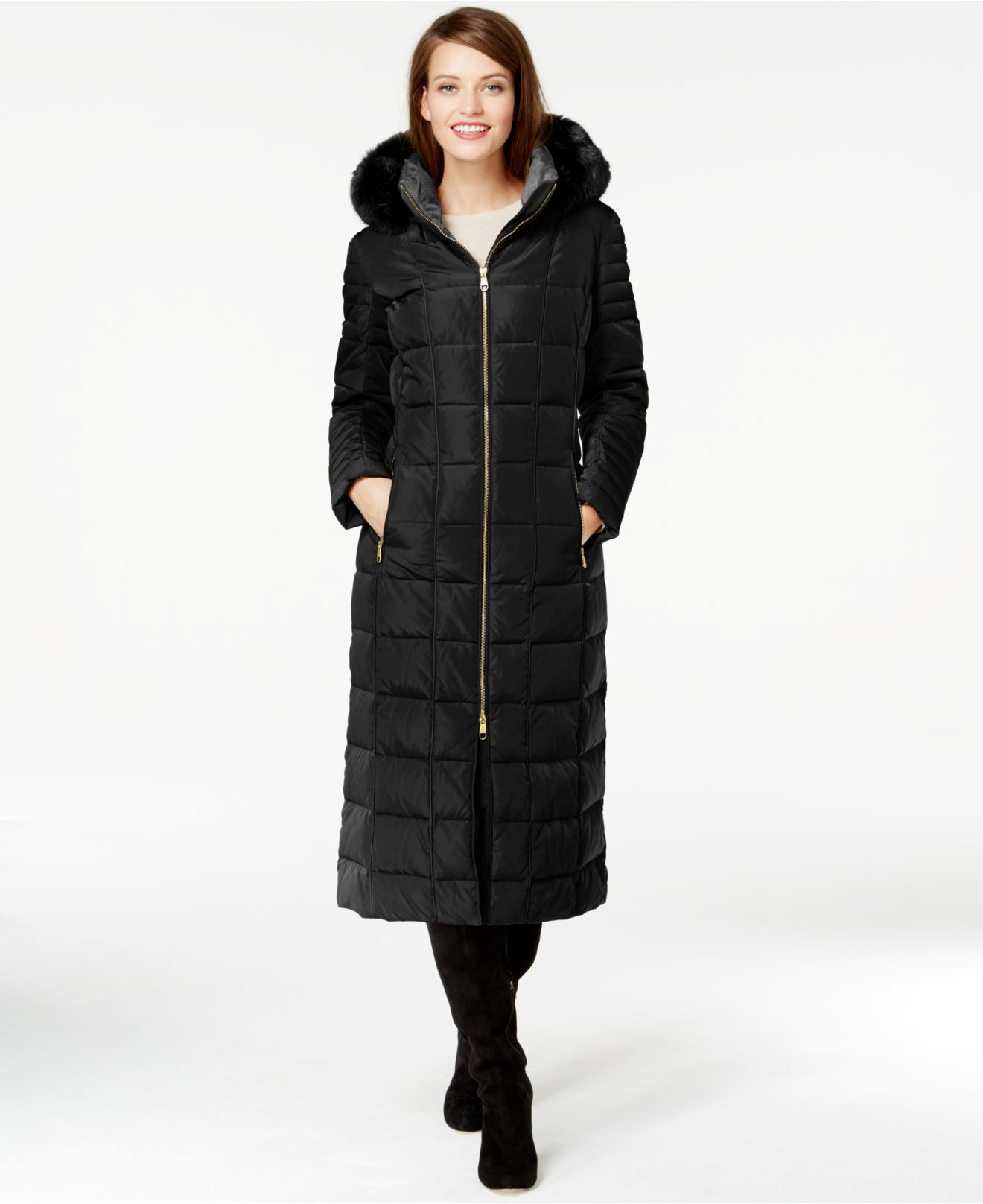 calvin klein maxi coat