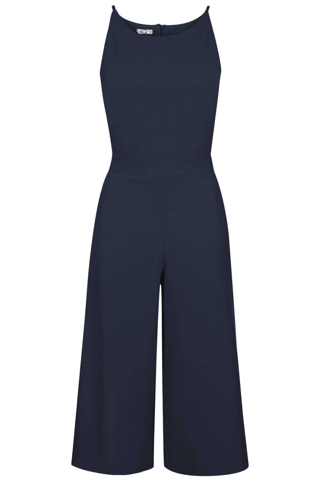 blue culotte jumpsuit