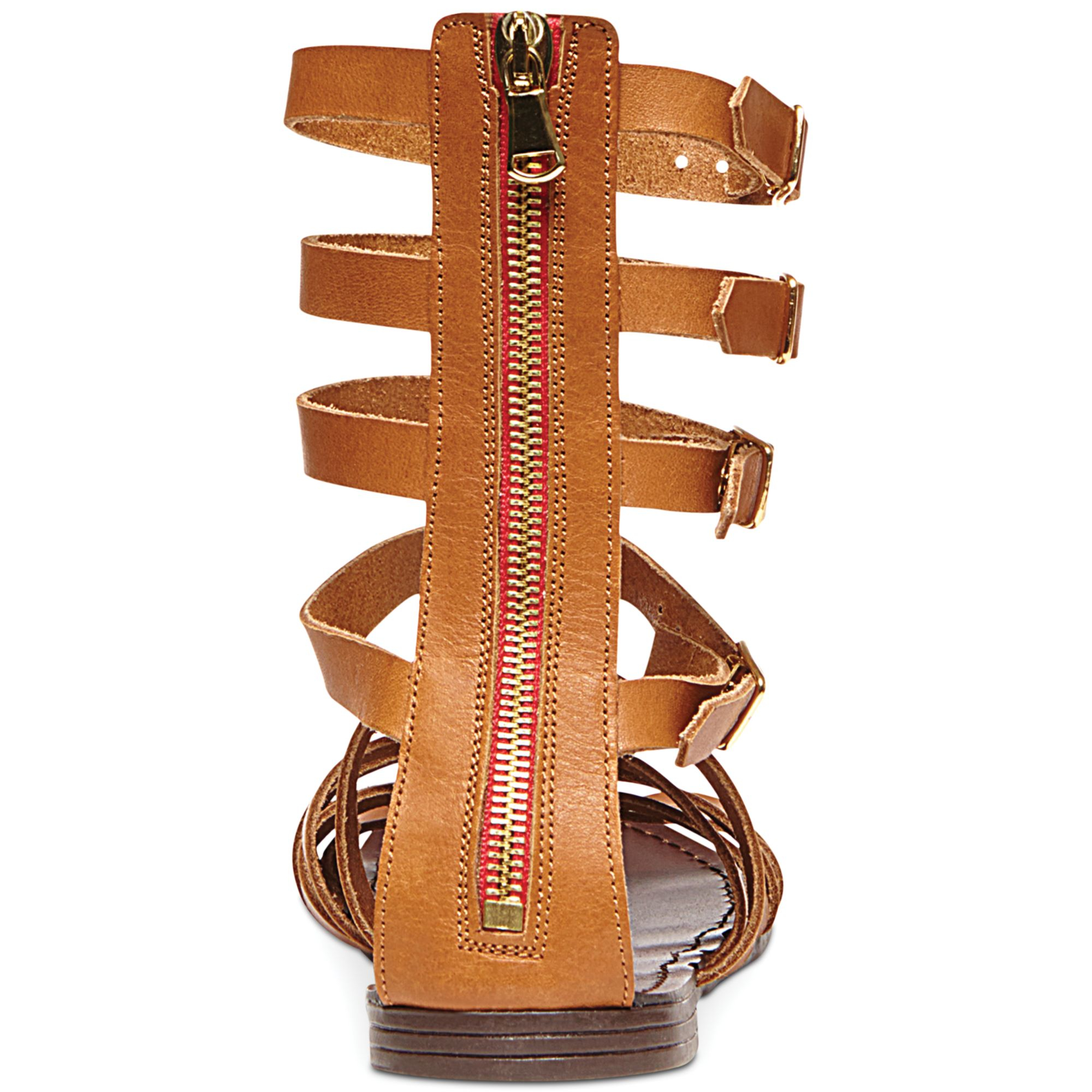 brown flat gladiator sandals